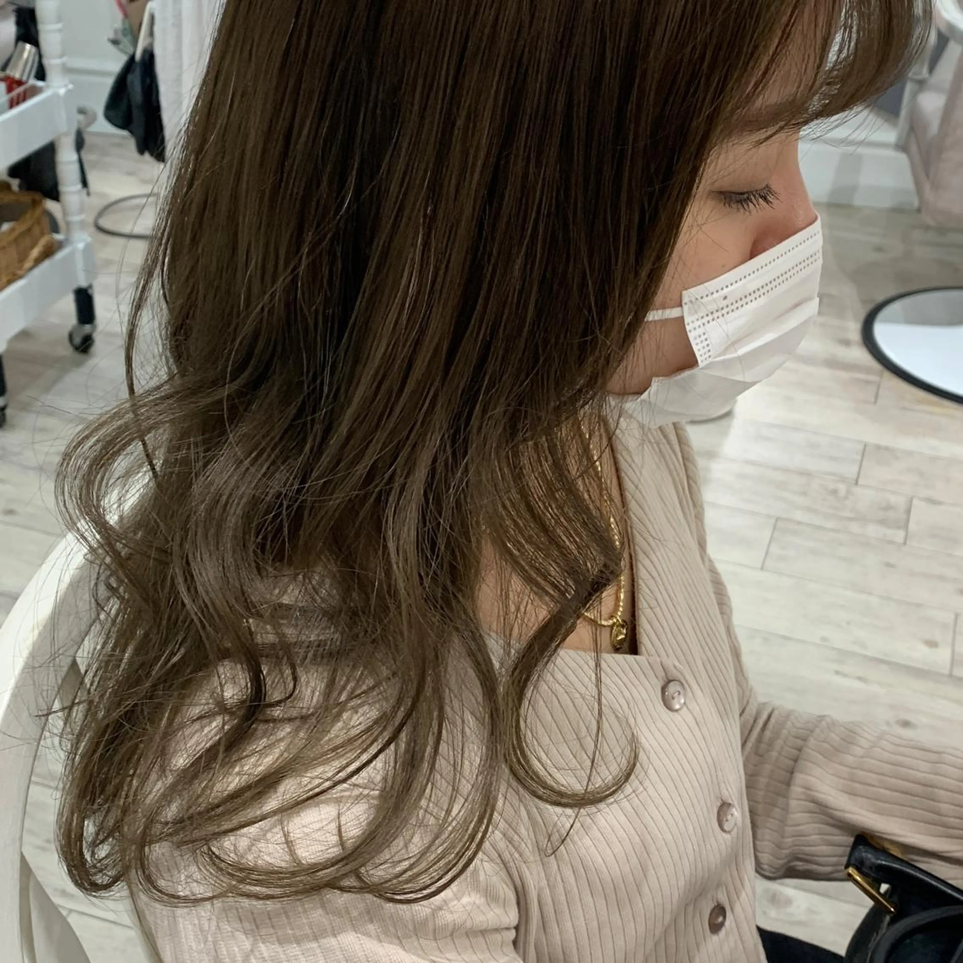 セミロング カラー ヘアカラー トリートメント HARUKA韓国ヘア /Luana梅田のヘアスタイル