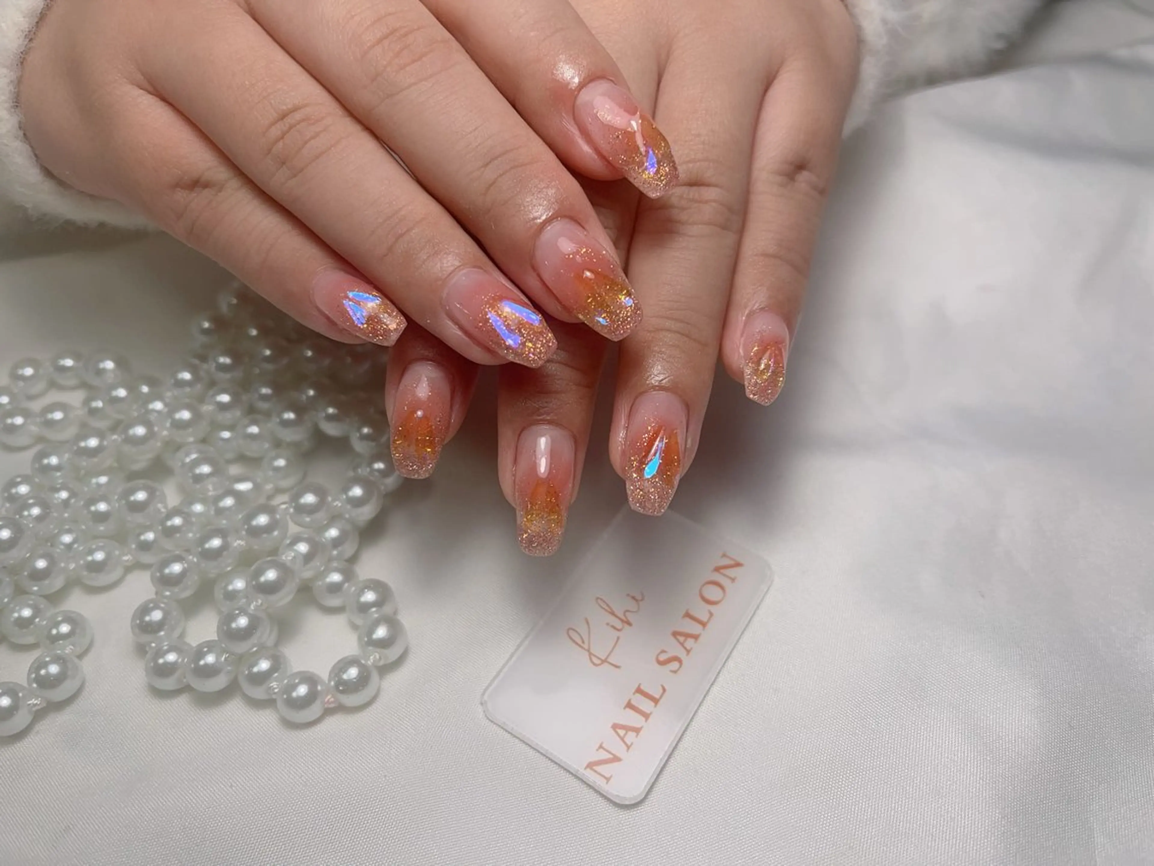 ネイル アートネイル フレンチネイル ジェルネイル グラデーション 韓国ネイル ハンドネイル 💕鈴木ユリ パラジェル/オフ無料のネイルデザイン