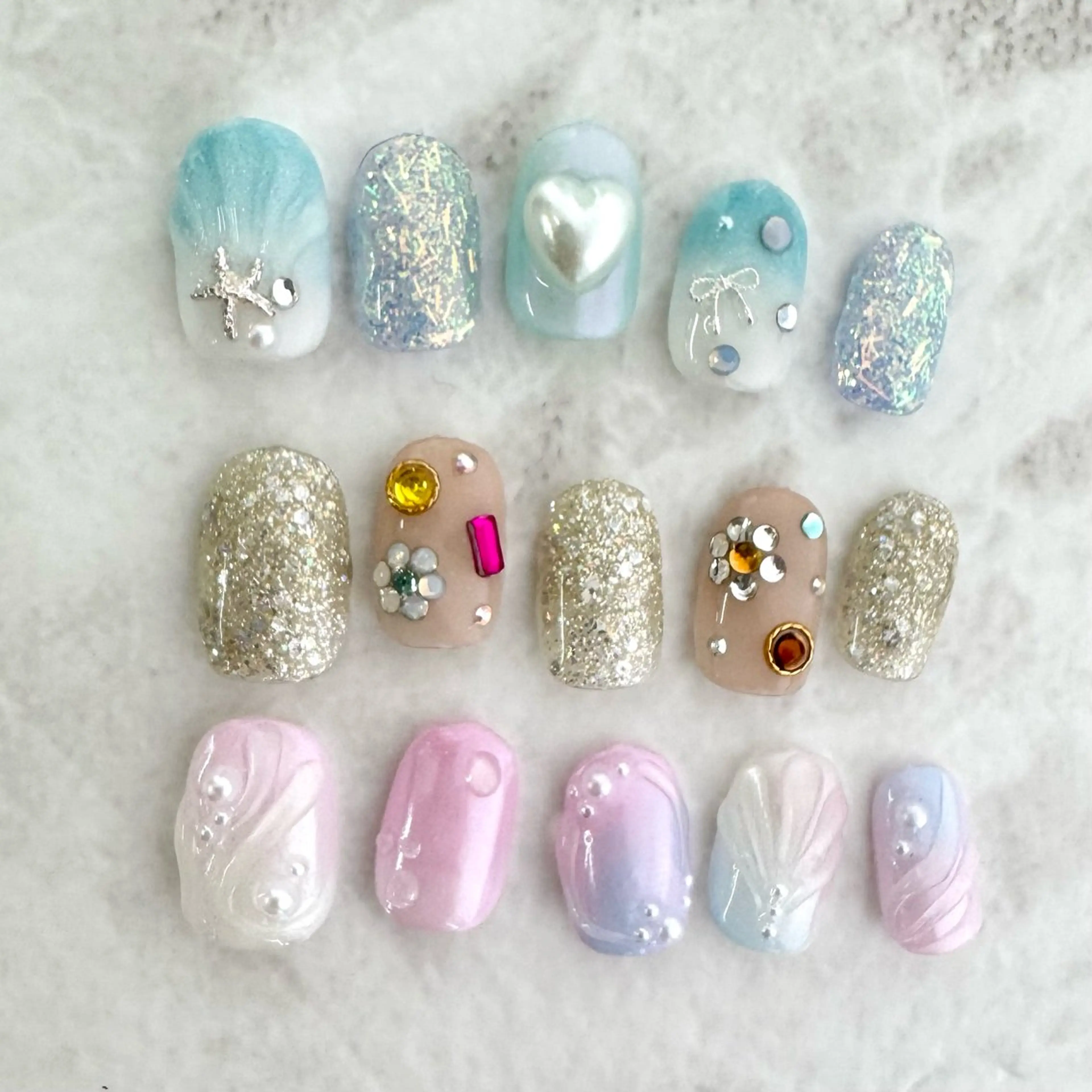 ネイル ハンドネイル Nail salon LUCAS,K 《ネイルサロンルーカス》千葉中央 スカルプ所属・LUCAS 千葉 AOI💅🏾💕のネイルデザイン