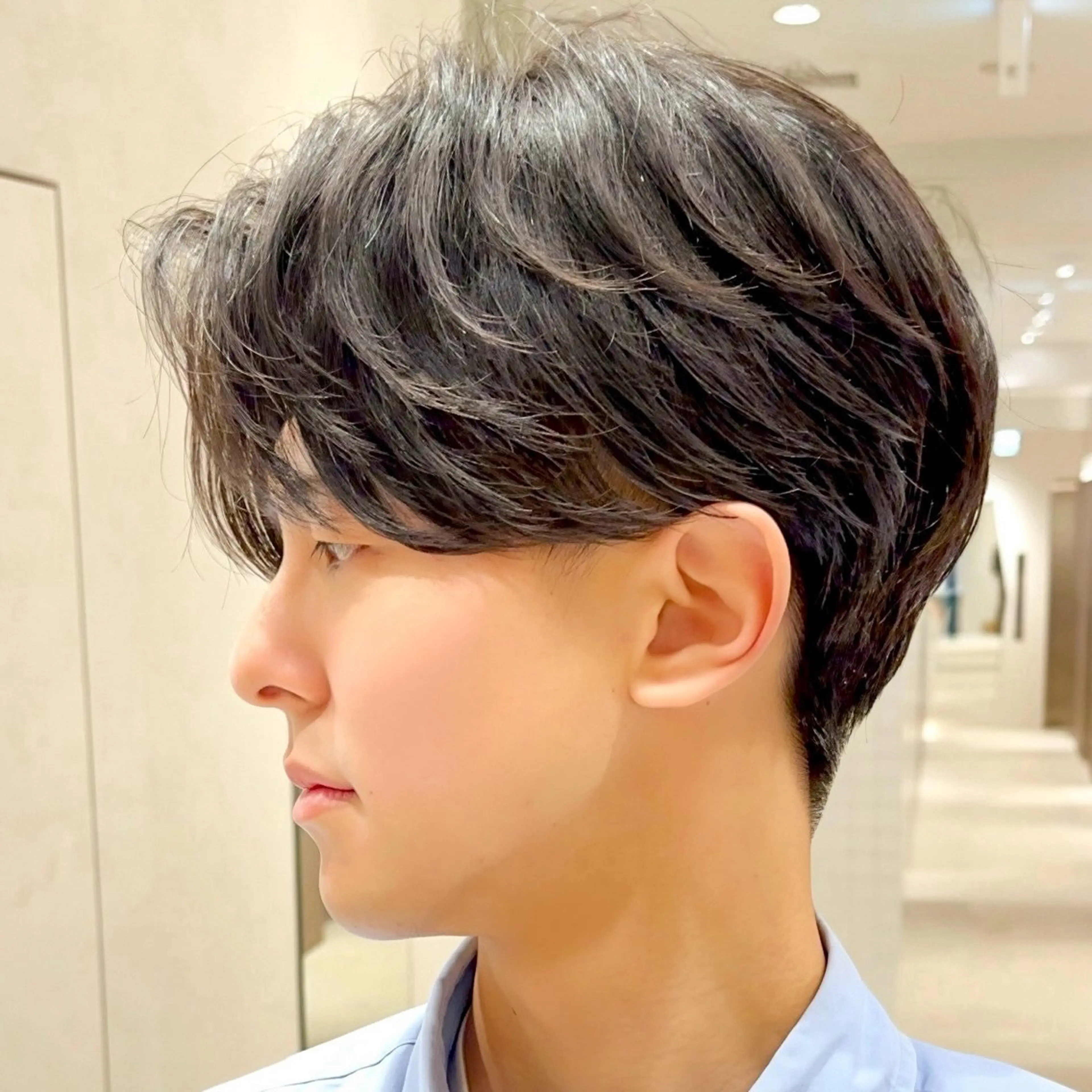 メンズ センターパート メンズ韓国風 韓国マッシュ マッシュ メンズパーマ カット yori所属・メンズパーマ/メンズ カット/たばたよしきのヘアスタイル