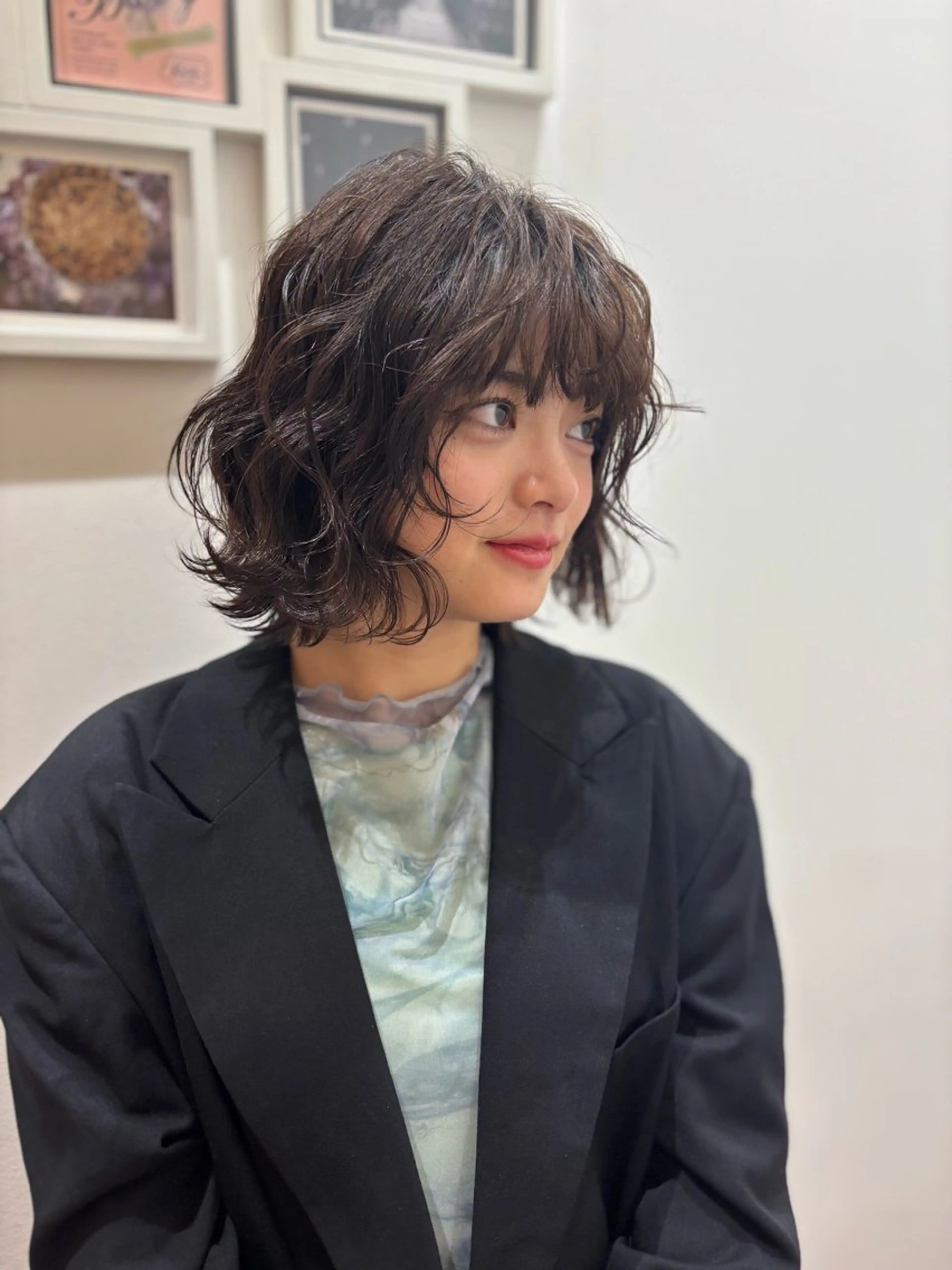 ミディアム パーマ 🌙Ash中目黒 坪内沙月🌙のヘアスタイル