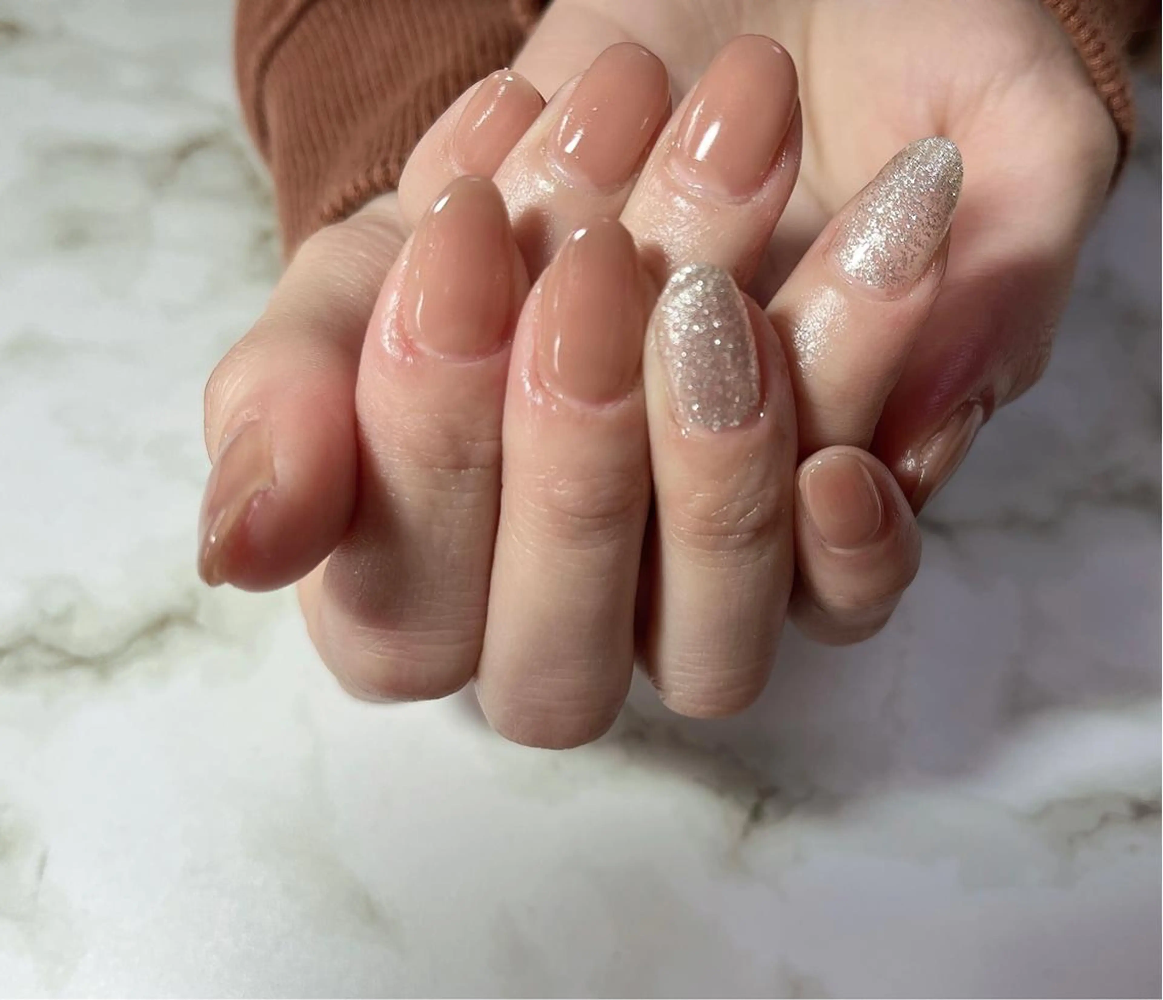 ネイル ワンカラーネイル シンプルネイル ハンドネイル Ruana Nailのネイルデザイン
