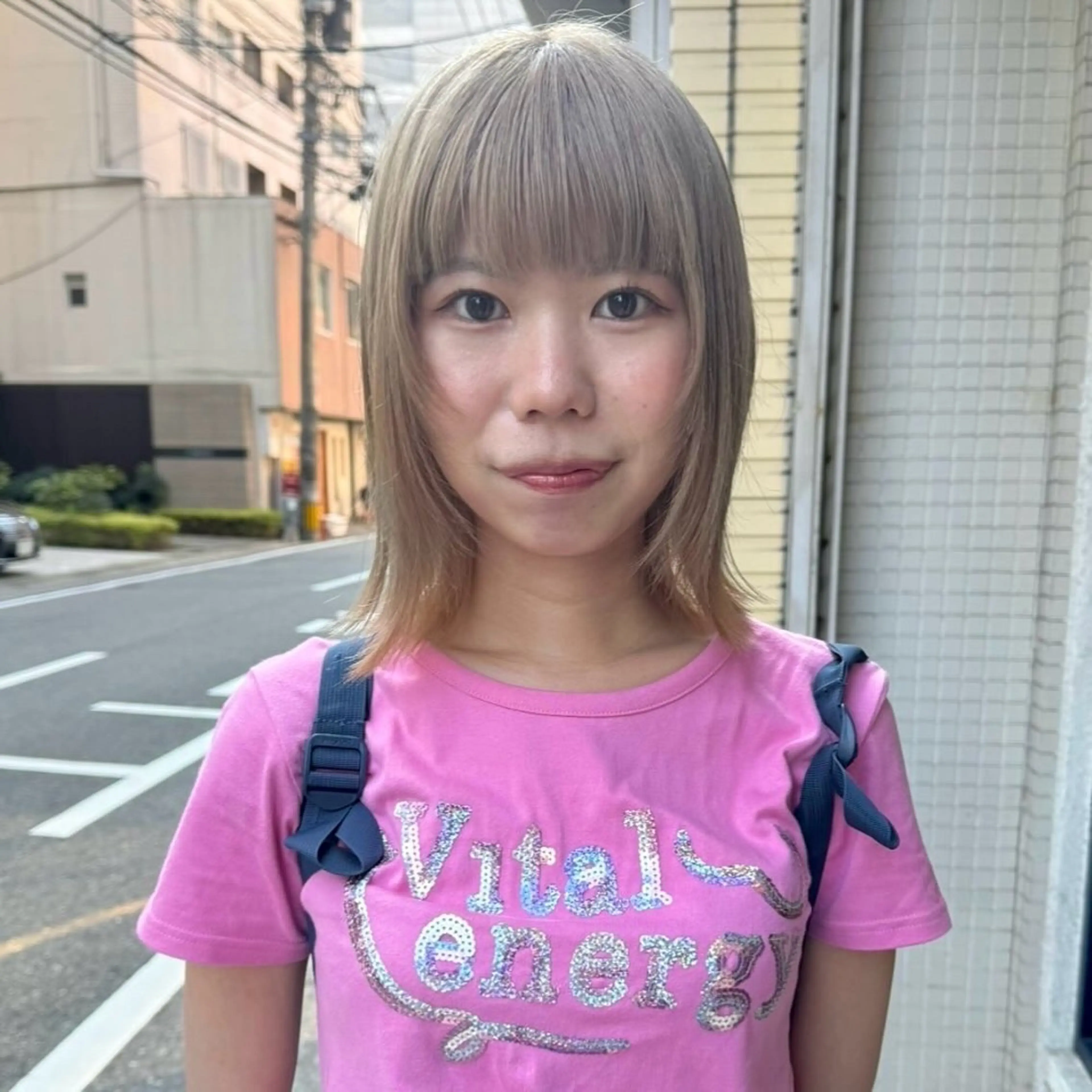 ミディアム カラー カット ヘアカラー トリートメント Lilu しずくのヘアスタイル