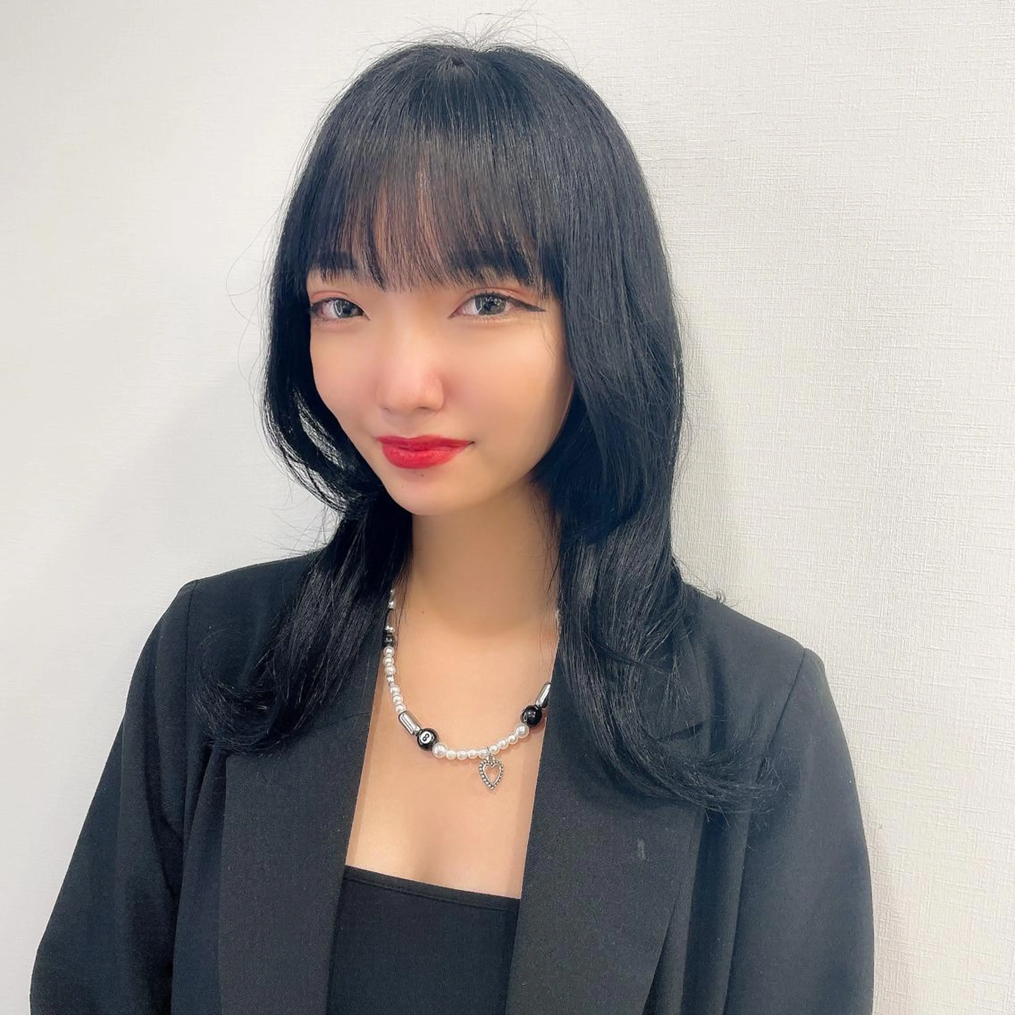 ロング カラー 黒髪 韓国風ヘア ヘアカラー TSUYOSHI 韓国ヘア/くびれヘアのヘアスタイル