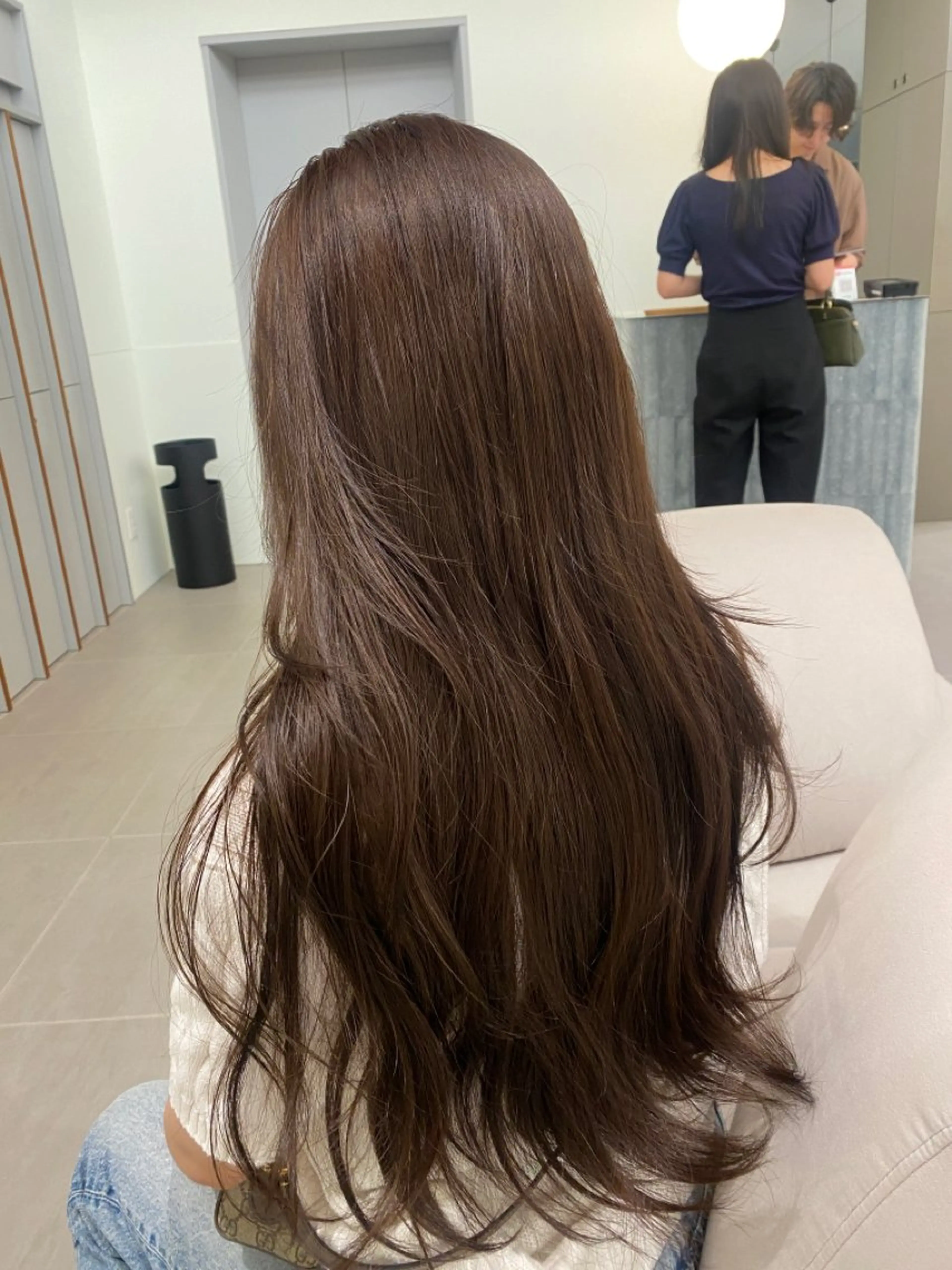 ロング カラー ベージュカラー 黒髪 ヘアカラー 高発色ブリーチ/ ハイレイヤー🪽aiのヘアスタイル