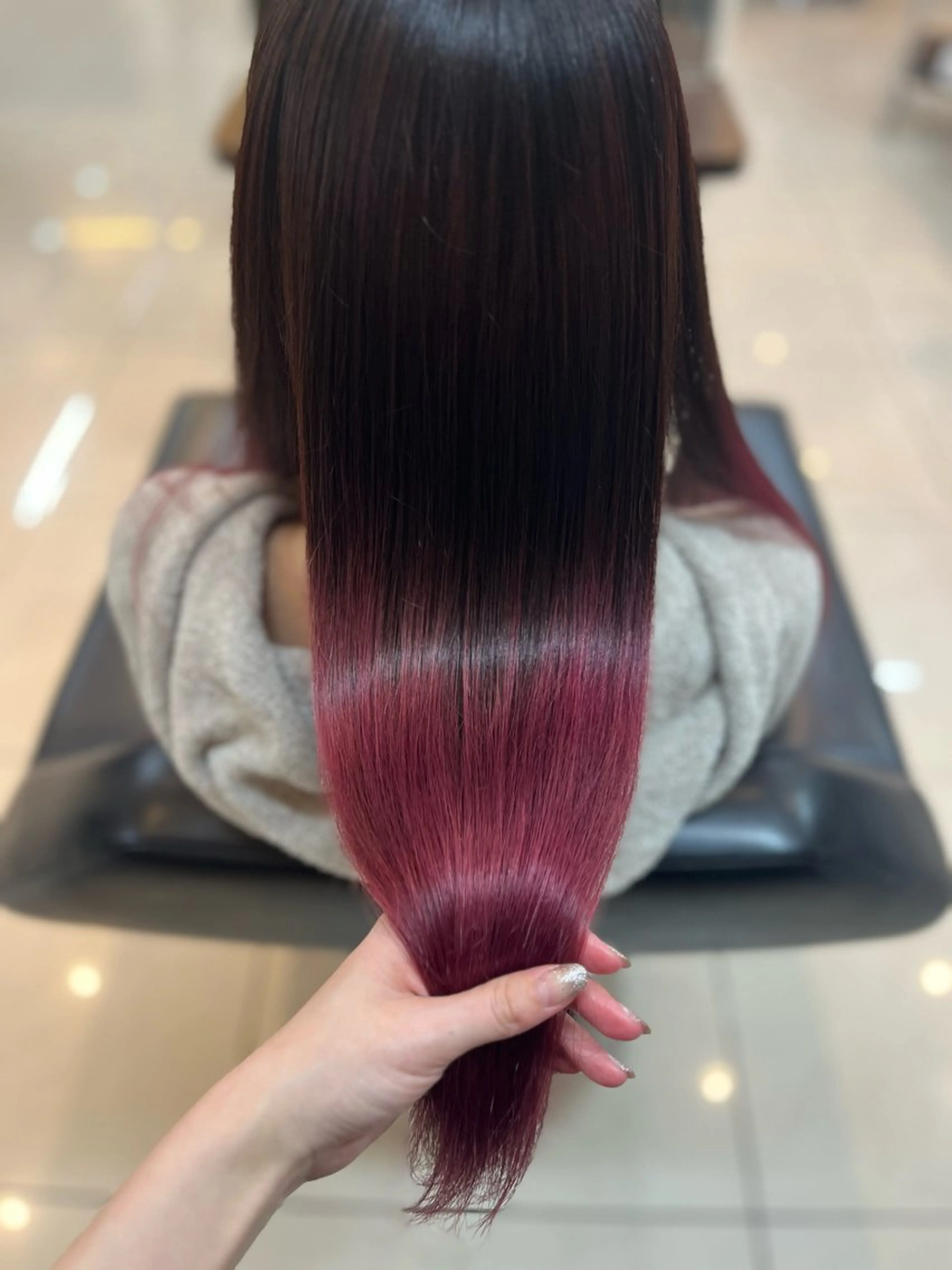 セミロング カラー ピンクカラー トリートメント カット ヘアカラー STREAM HAIR所属・🍒 SANA🍒のヘアスタイル