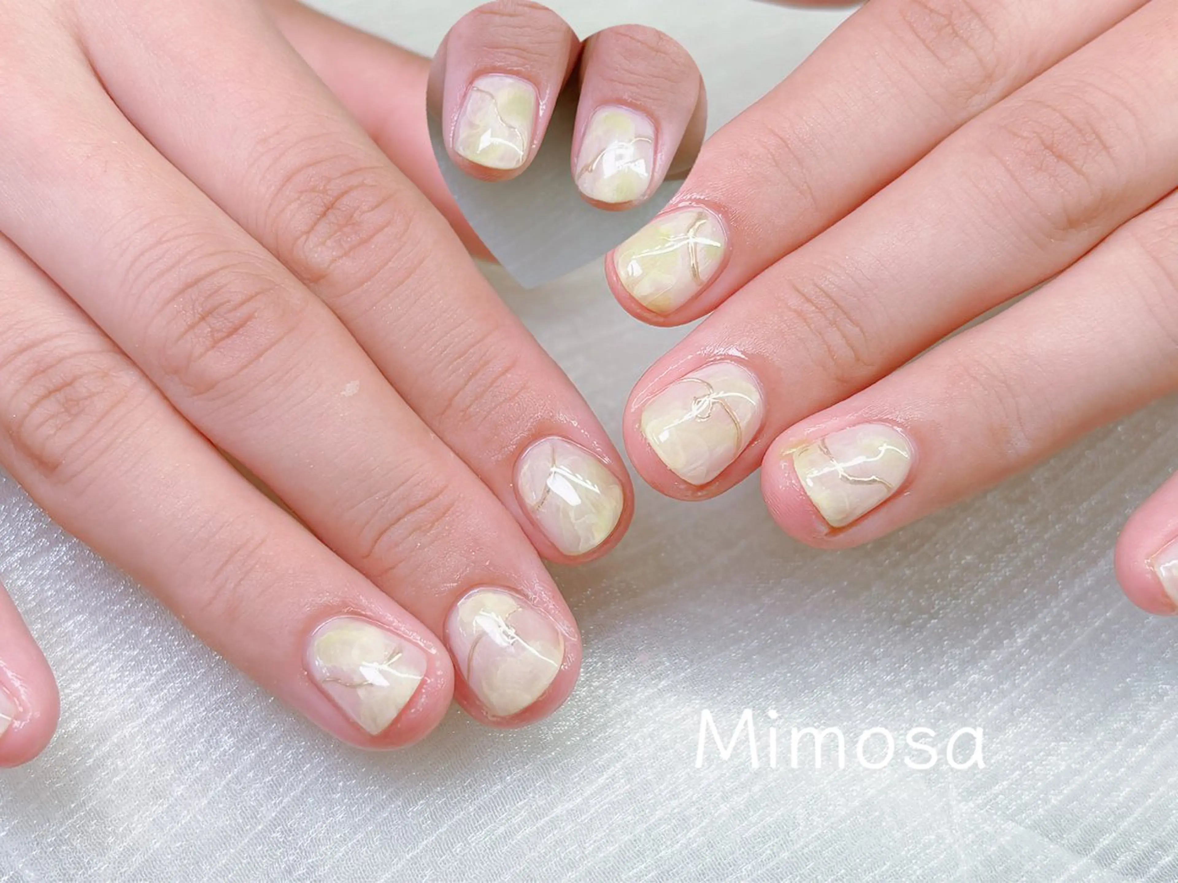 ネイル ハンドネイル 💛Mimosa💛 吉祥寺のネイルデザイン