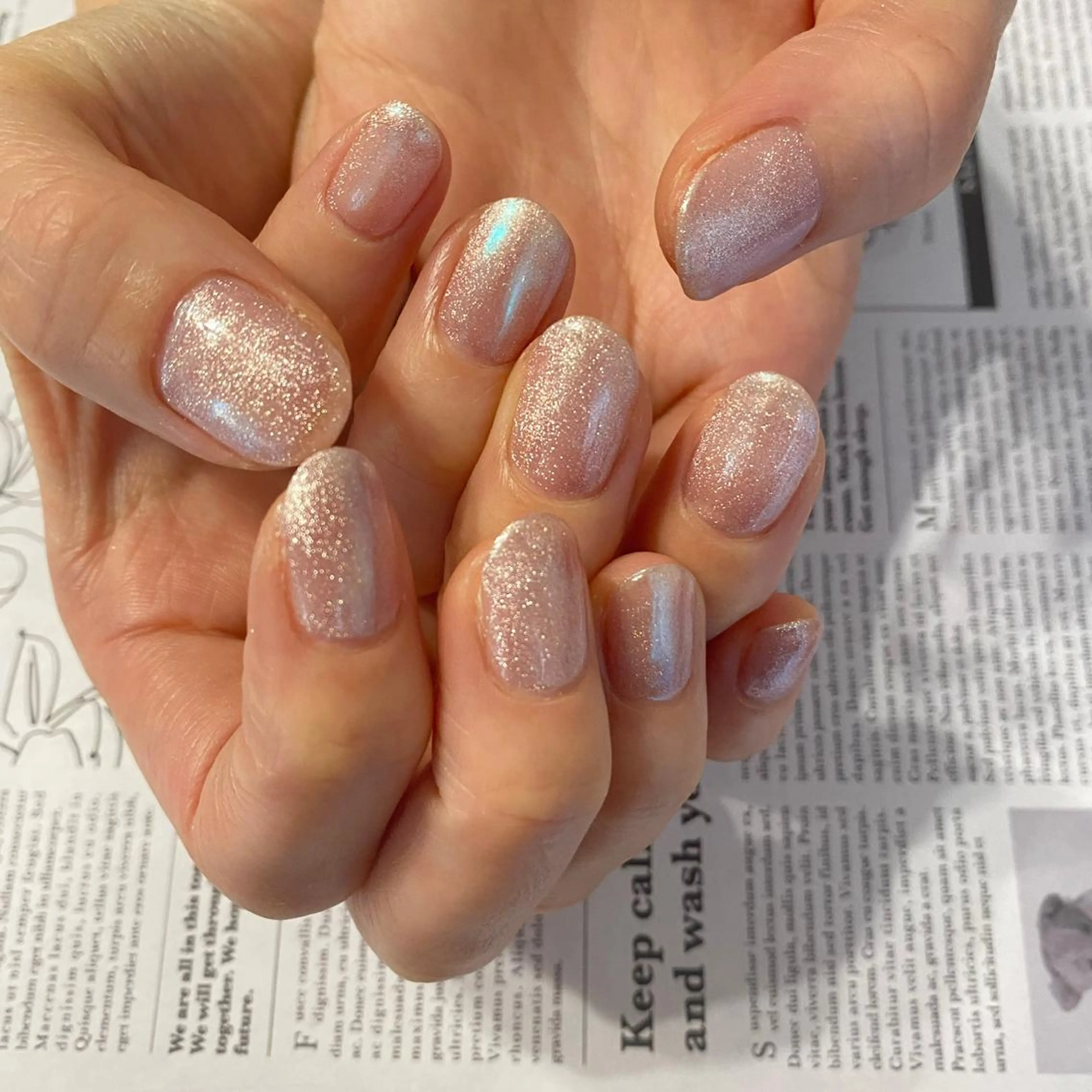 ネイル オーロラネイル エレン 南越谷のネイルデザイン