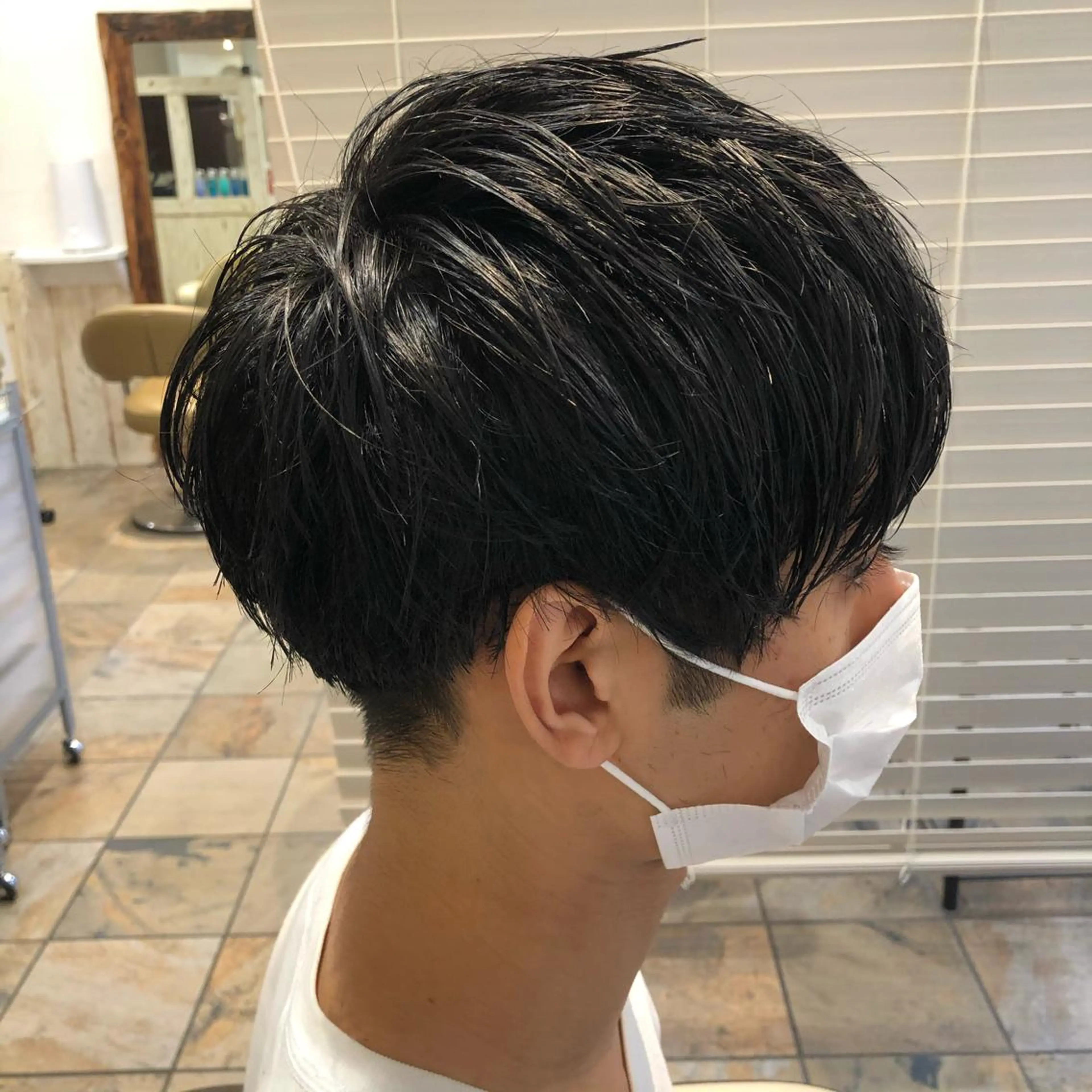 ショート カラー パーマ メンズ メンズサロン💈 吉岡陽【中野】のヘアスタイル