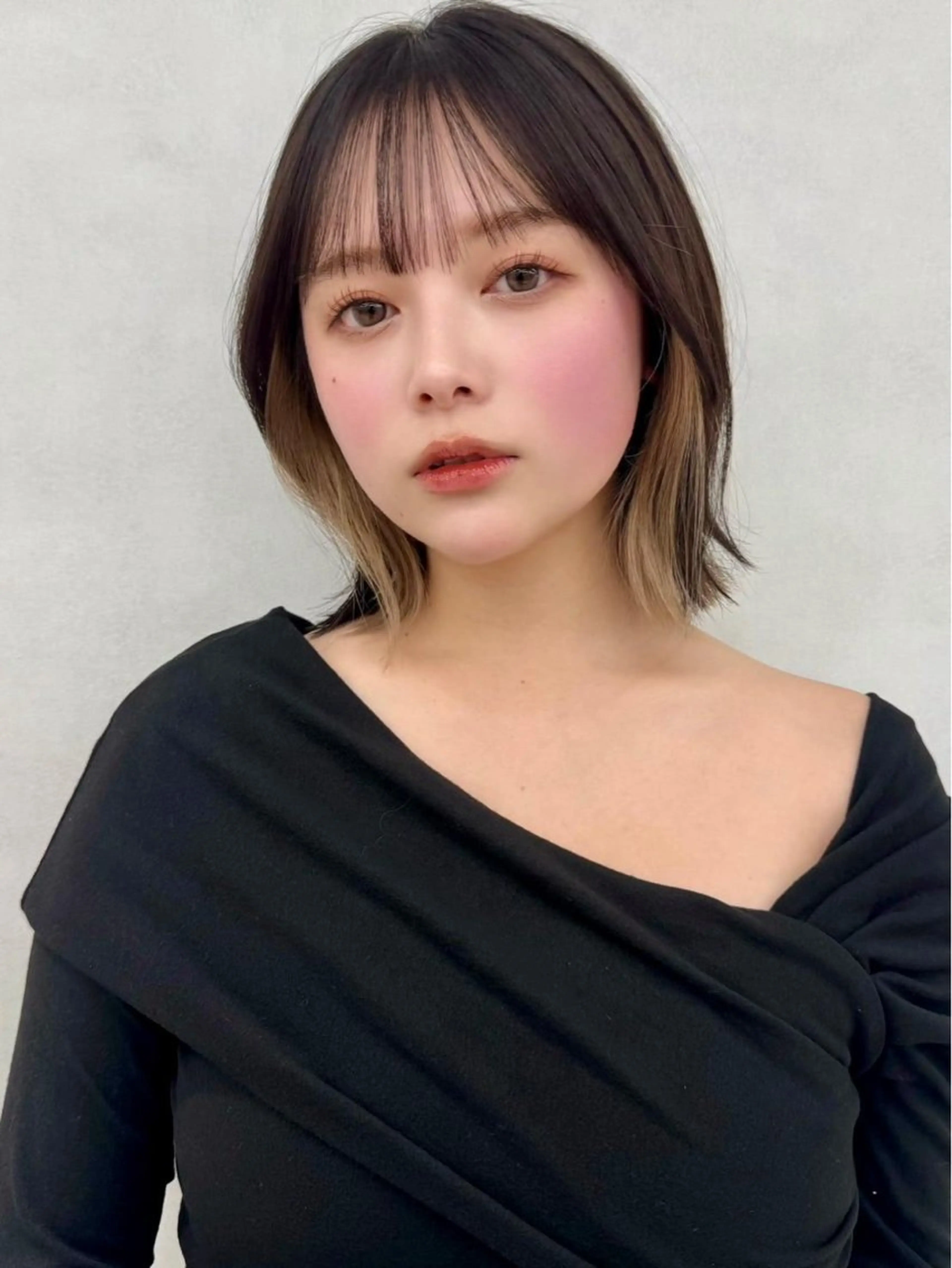 ミディアム 🇰🇷韓国レイヤー ケアカラー／田川佑紀のヘアスタイル