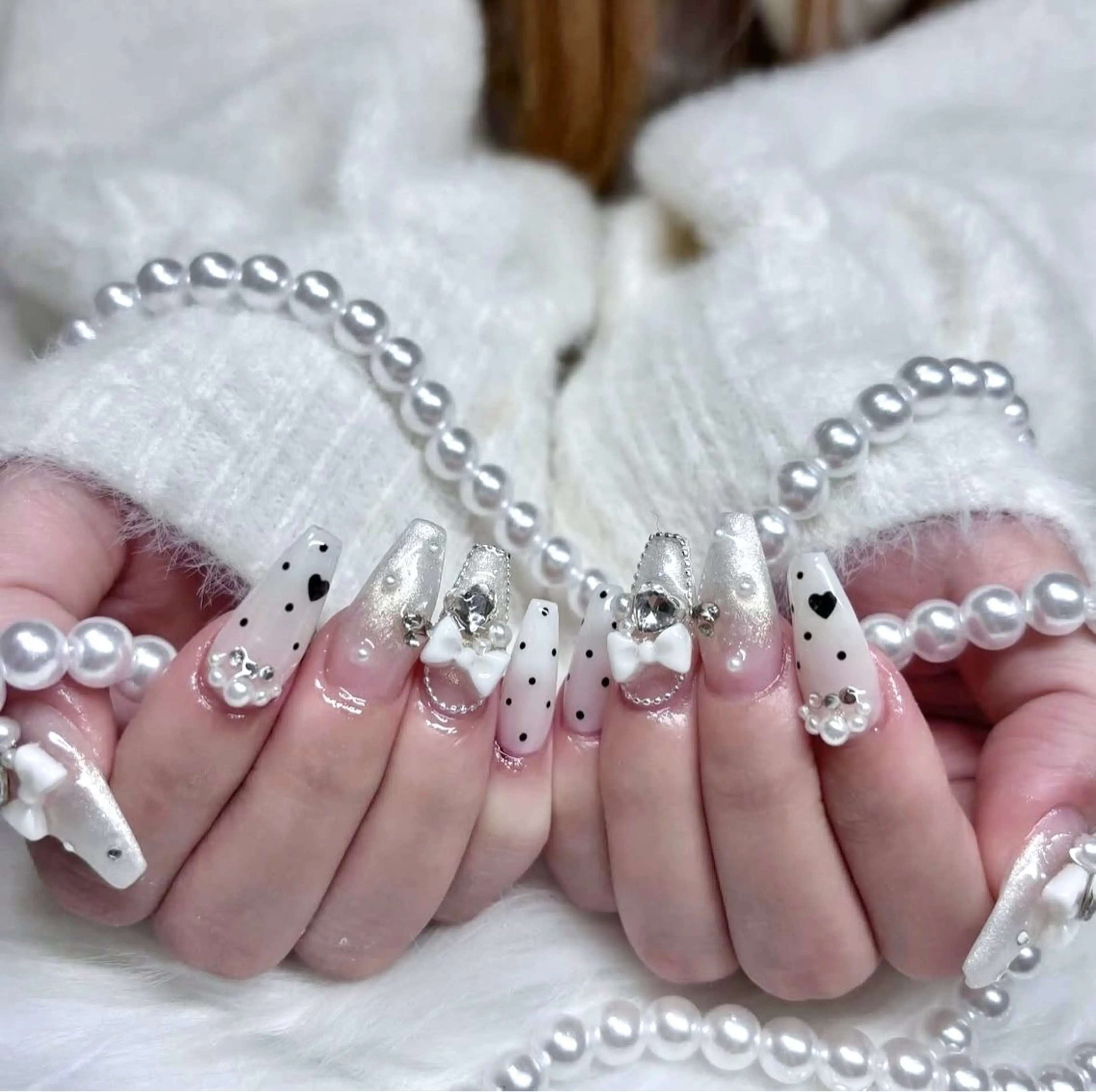 チップ長さだし10本🎀アート​〜​10本¥13,200(オフなし)の写真