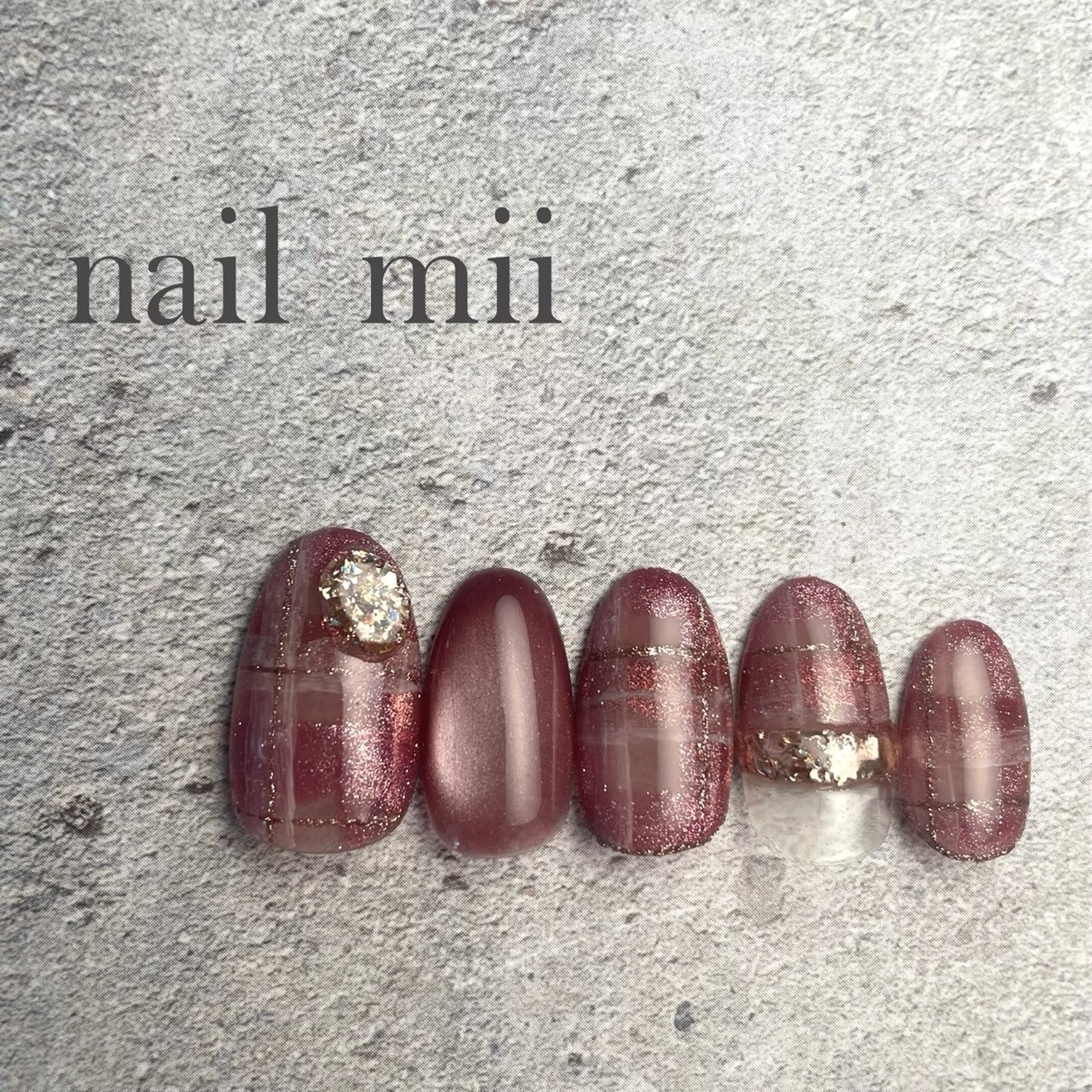 ネイル ジェルネイル マグネットネイル nail mii HIROMIのネイルデザイン