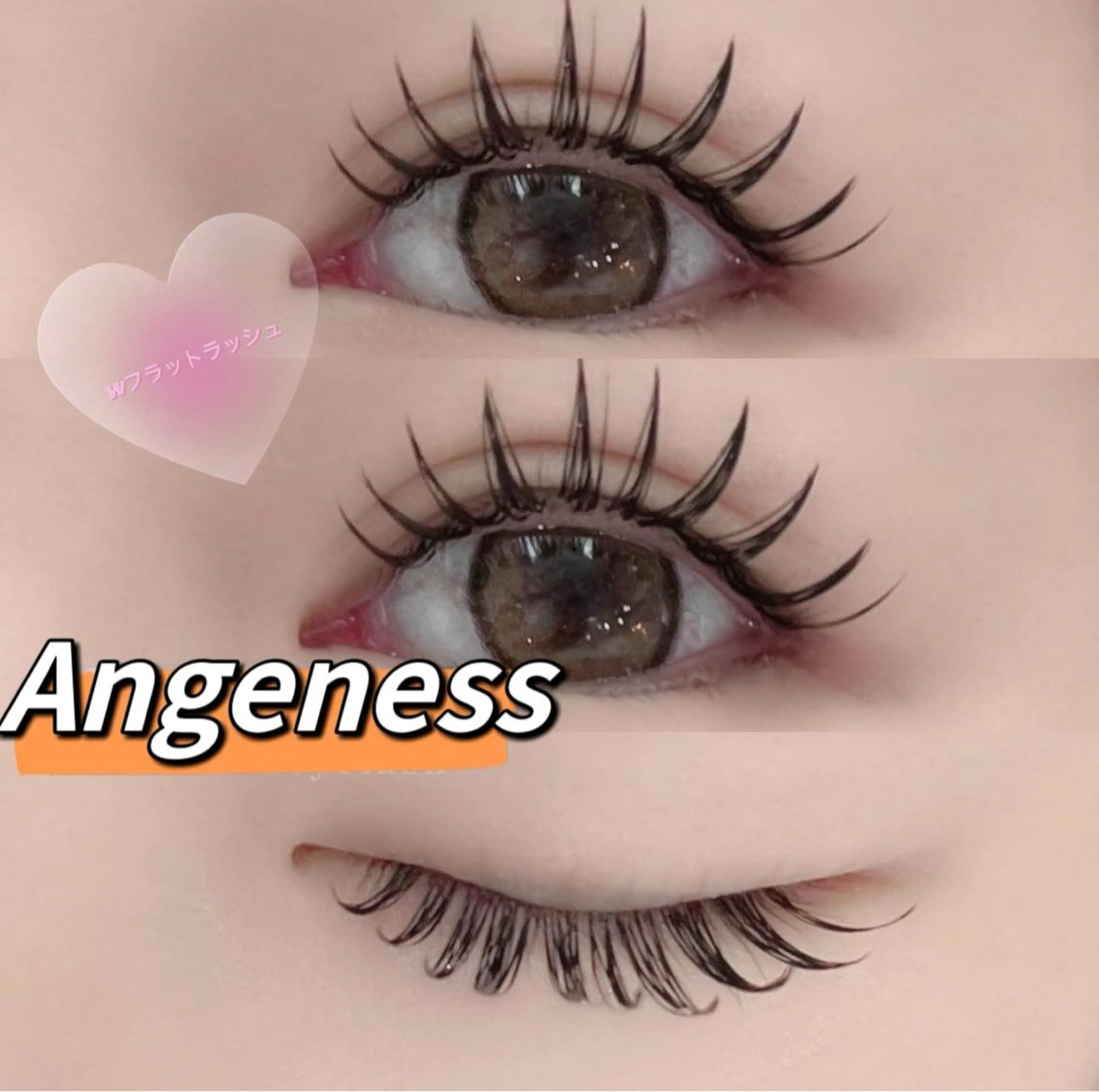 フラットラッシュ140本＋下まつ毛50本セット￥9,600円※新規オフ込み【LED追加する場合は＋1,100円】の写真