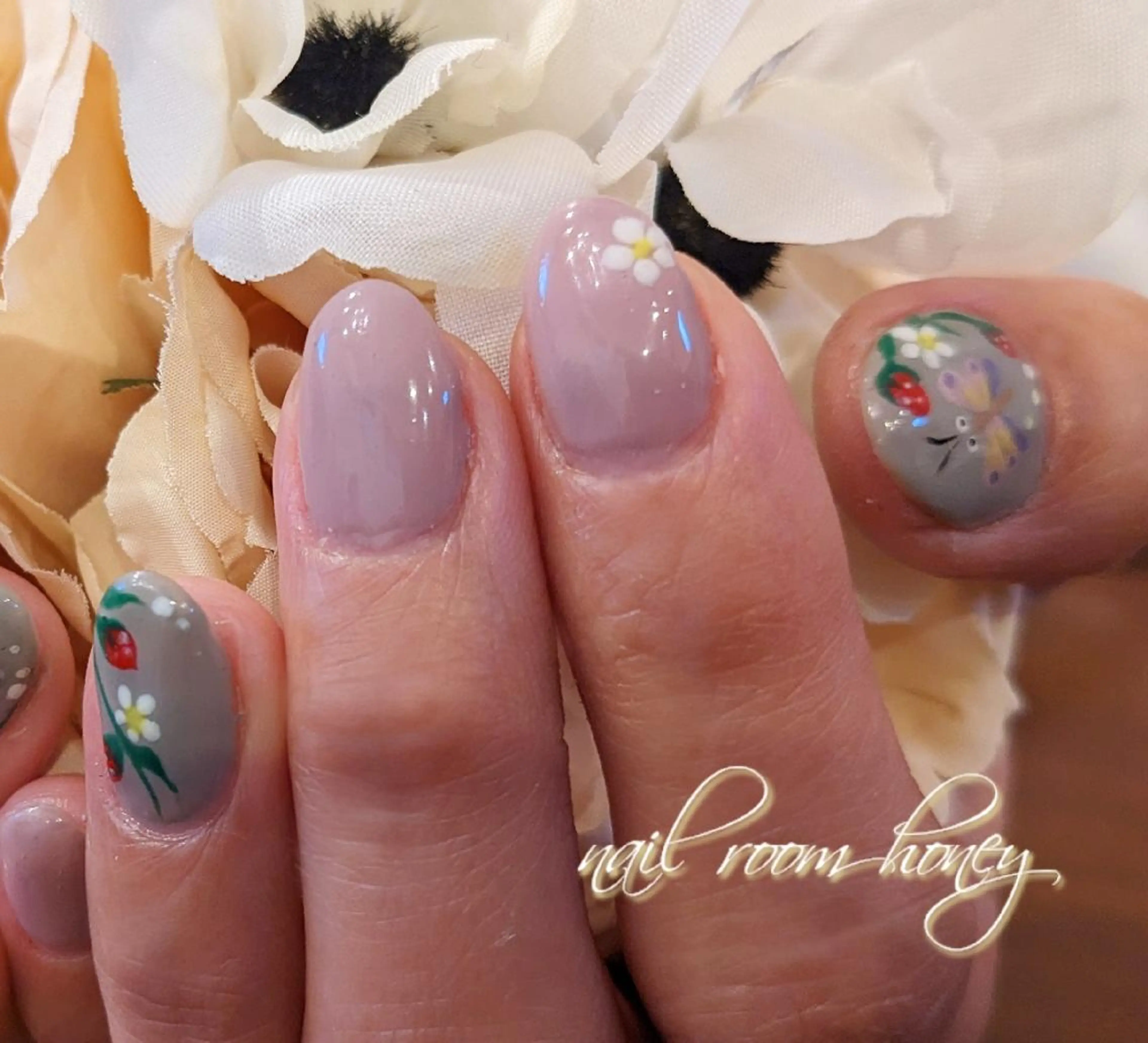ネイル アートネイル 春ネイル nail room  honeyのネイルデザイン