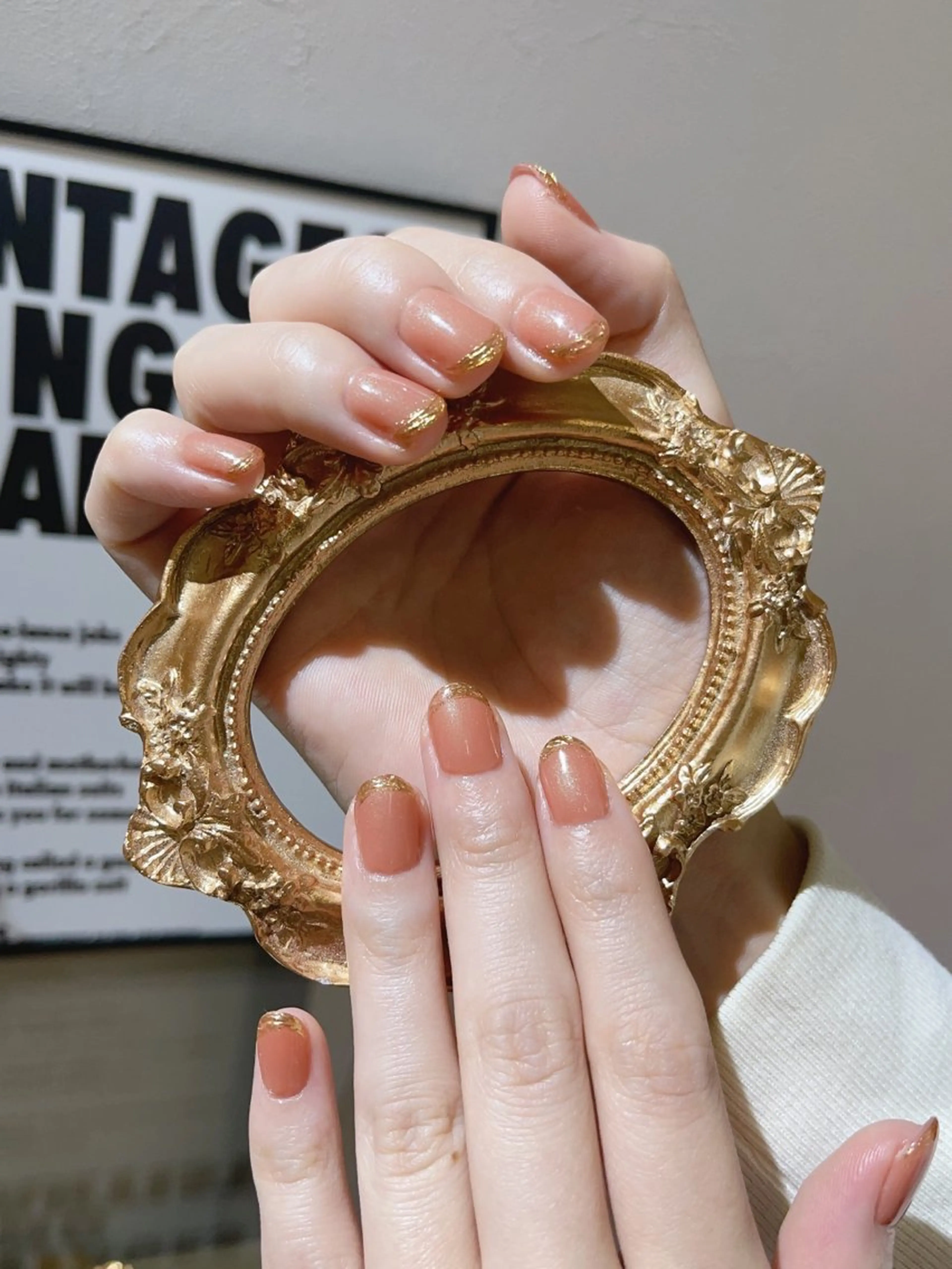 ネイル アートネイル フラッシュネイル フレンチネイル ガラスフレンチ グラデーション M2beauty Renaのネイルデザイン