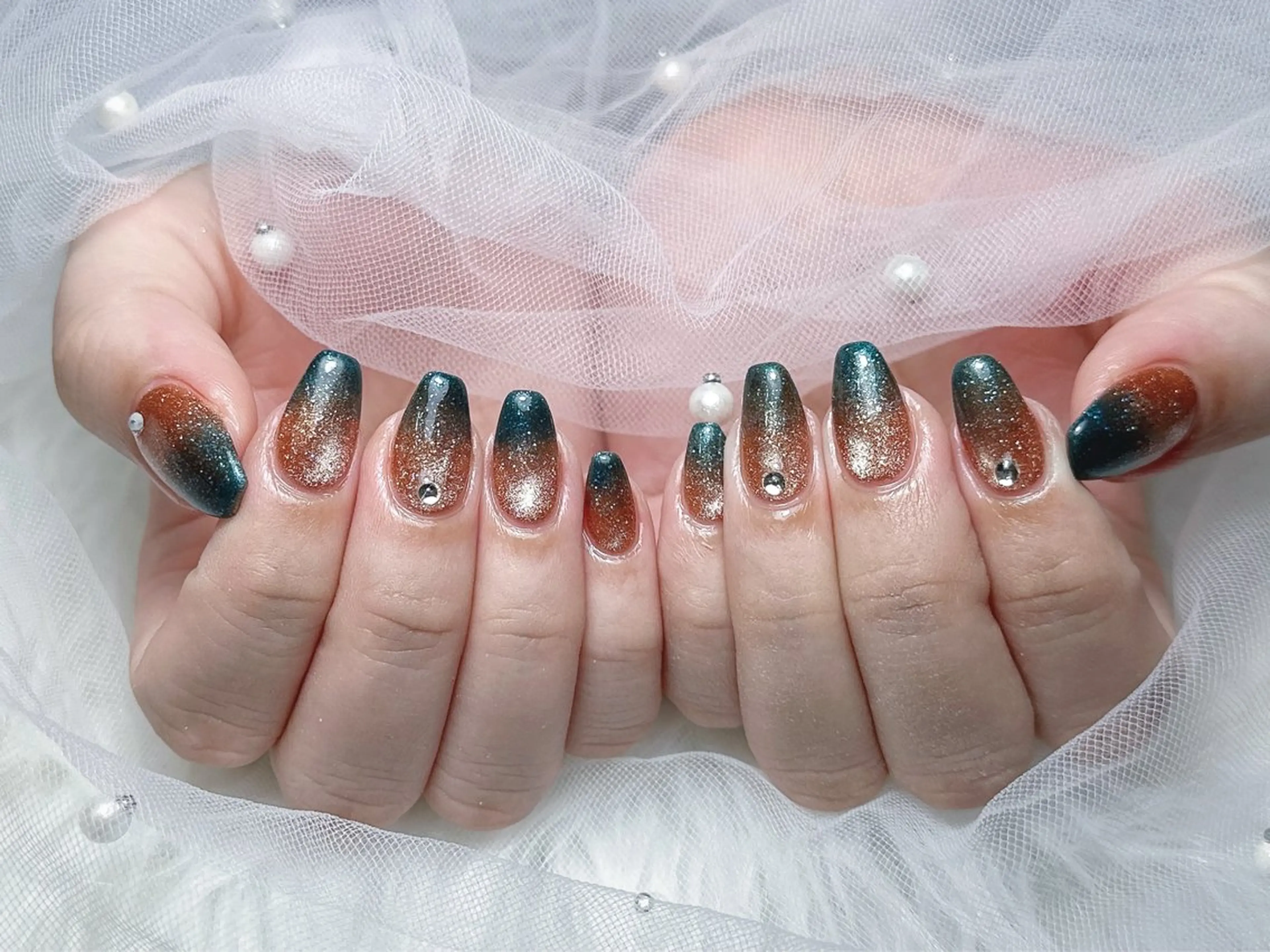 ネイル ハンドネイル 【Eclat ｴｸﾗ】nail＆beauty所属・Eclat〔ｴｸﾗ〕 MOEKA𝜗𝜚*のネイルデザイン