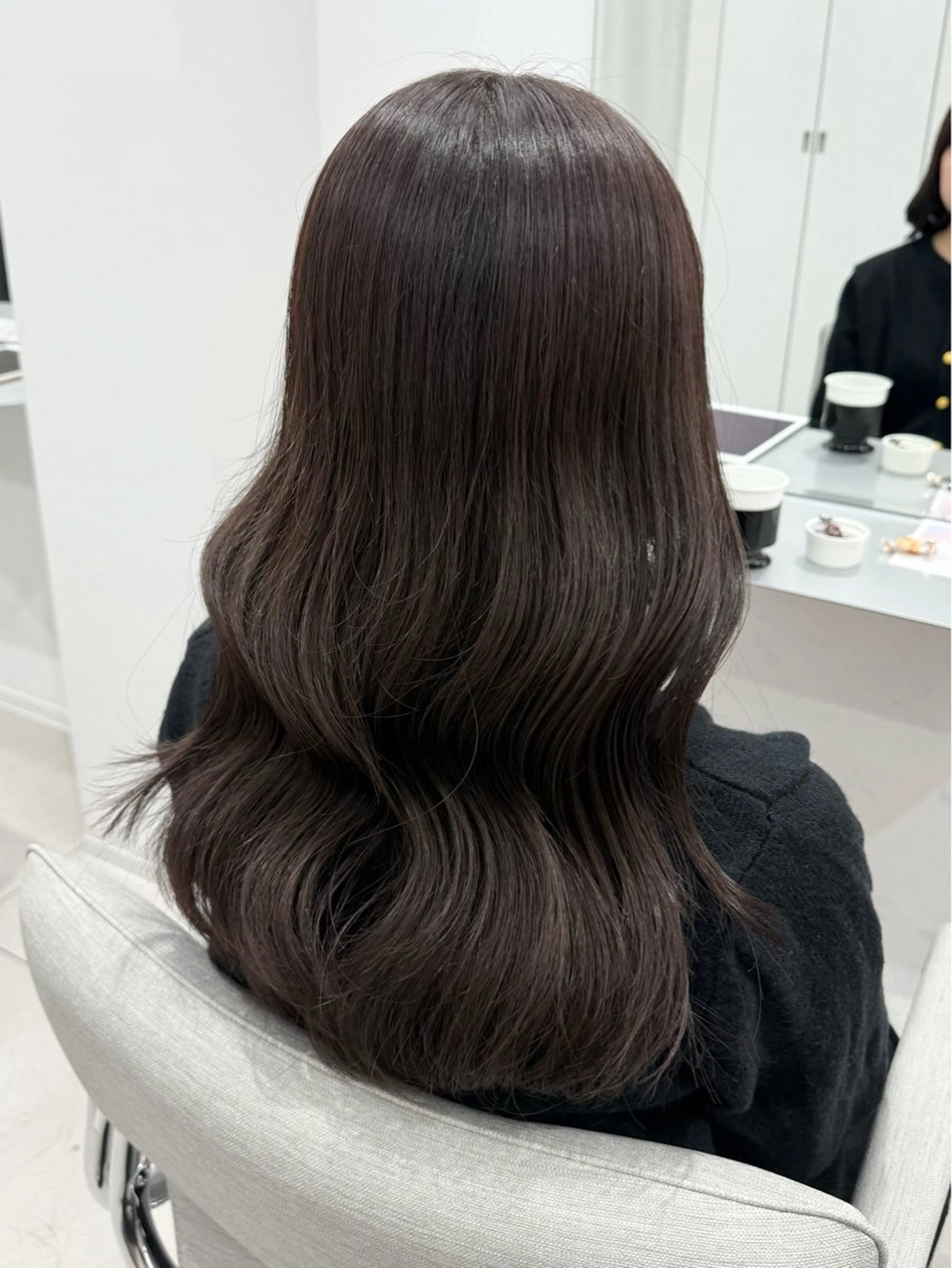 ロング カラー 透明感カラー グレージュ カット ヘアカラー 澤 佑華 🎀 透明感カラーのヘアスタイル
