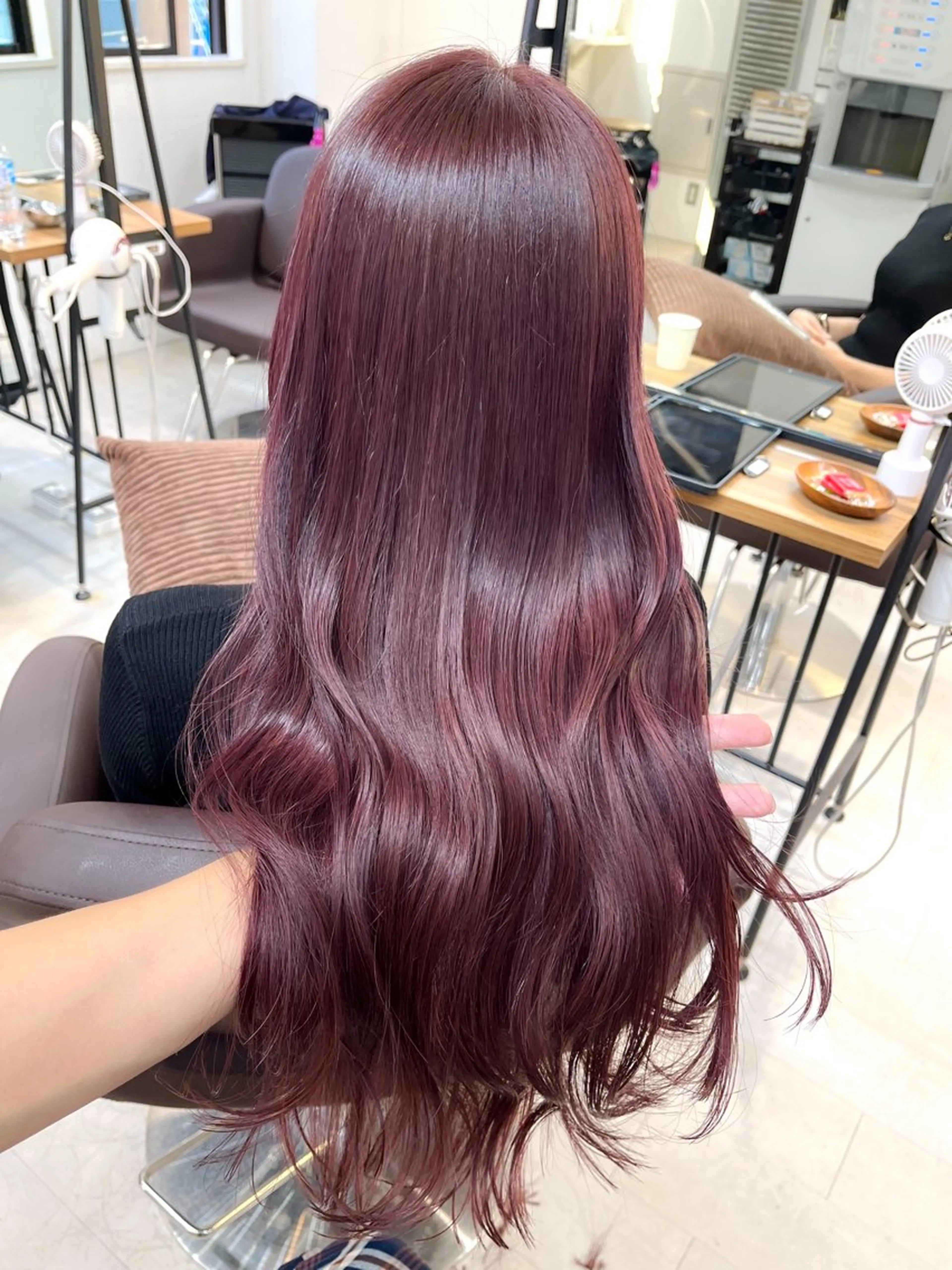 ロング ヘアカラー トリートメント ヘッドスパ ヘアセット I S所属・🌿透明感カラー 縮毛矯正✨かずきのヘアスタイル