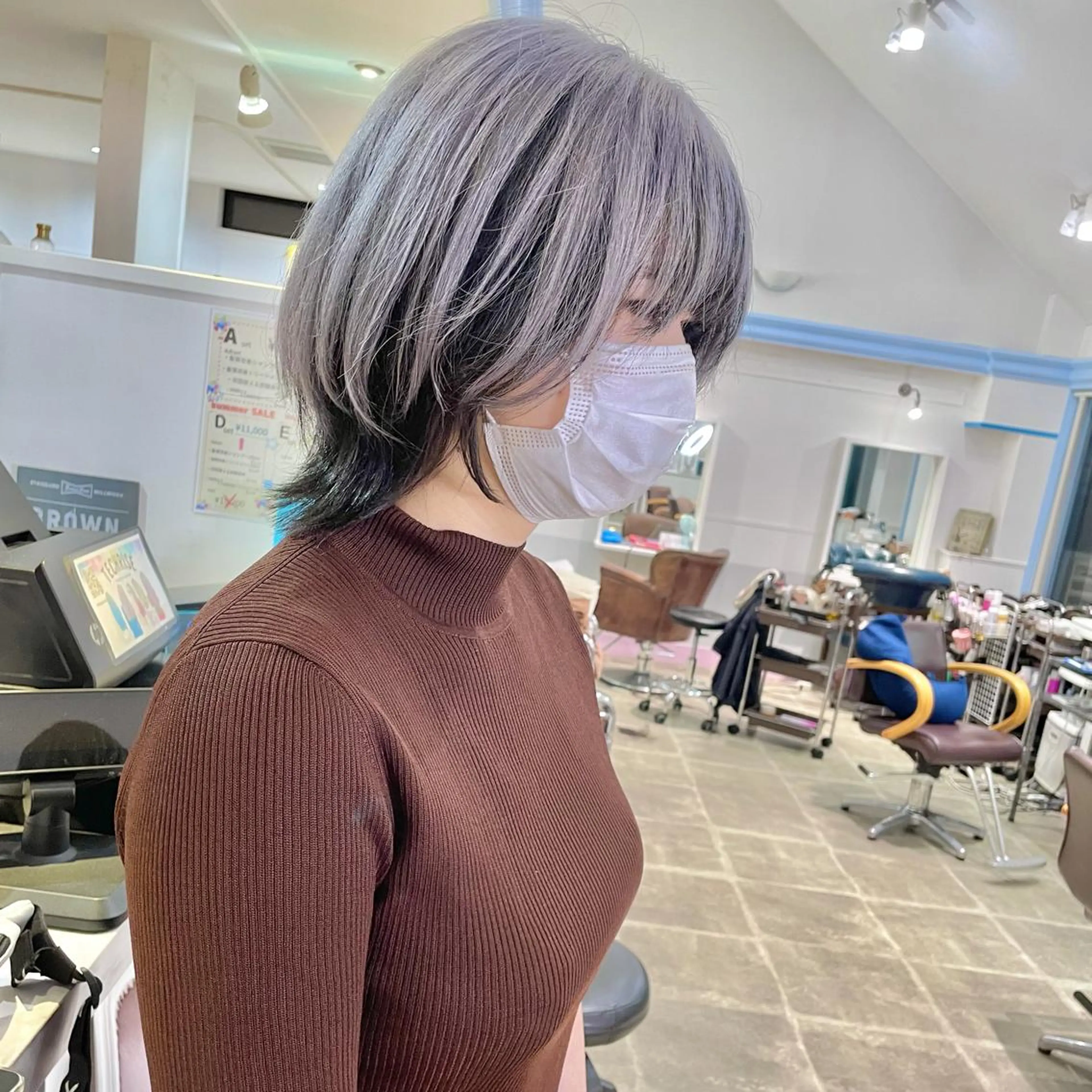 ショート ヘアカラー トリートメント Lit所属・Lit.豊橋 夏目のヘアスタイル