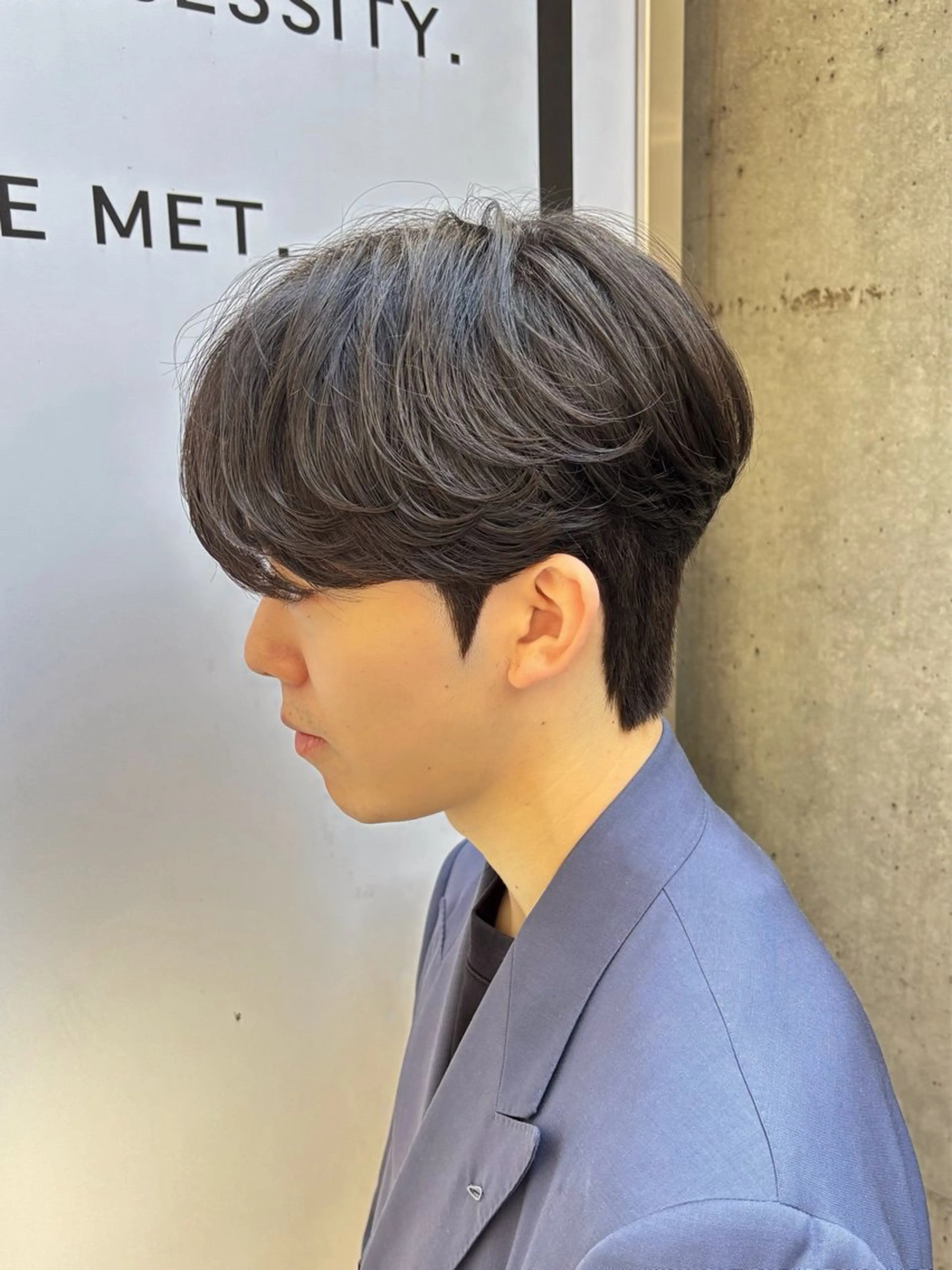 ショート パーマ メンズ カット パーマ カルマパーマ韓国ヘア shiryuのヘアスタイル