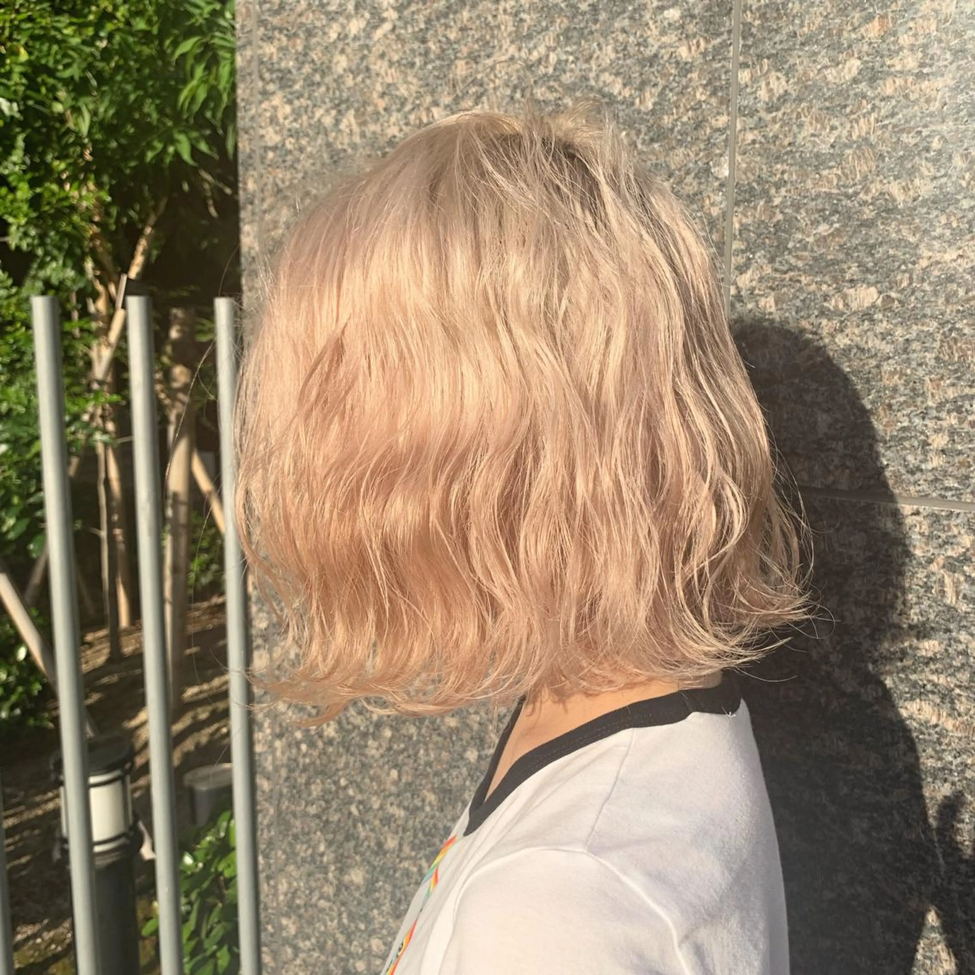 ミディアム カラー ブロンド storiiz所属・本田大輝top designerのヘアスタイル