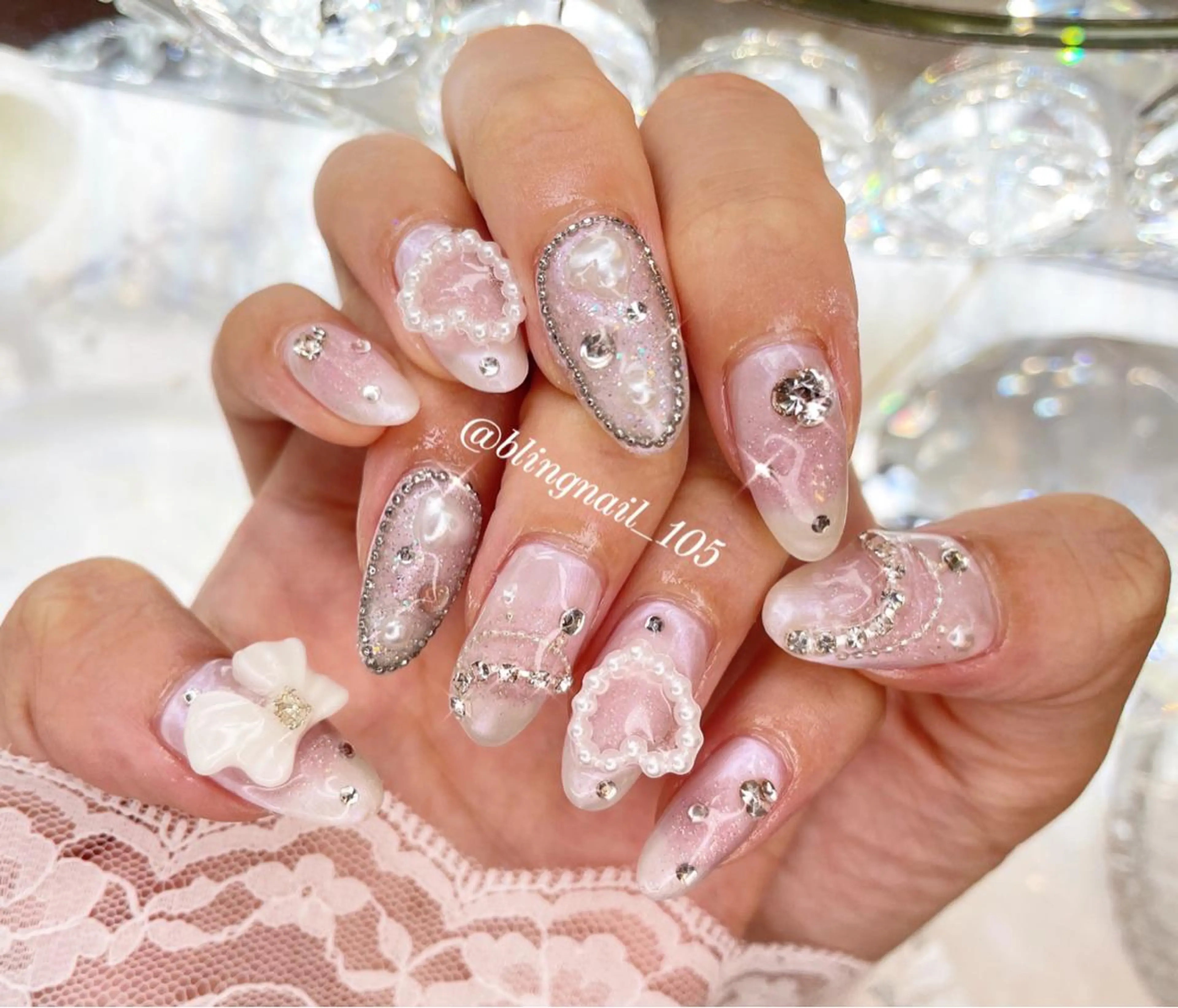 ネイル 23時まで❤︎韓国、 ワンホンネイルのネイルデザイン