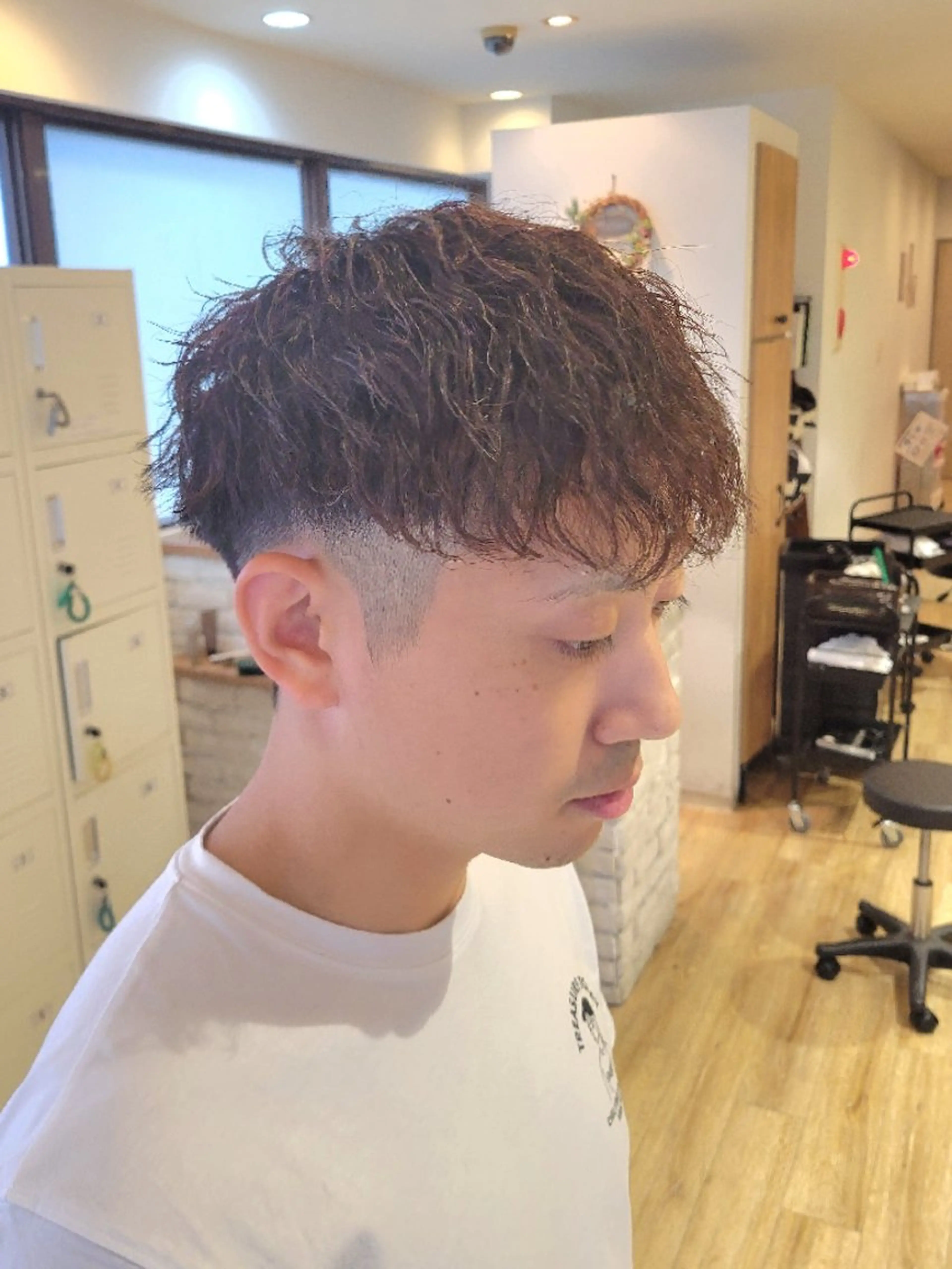 メンズ パーマ カット パーマ トリートメント レイヤー/ショート /山田譲治✂️のヘアスタイル