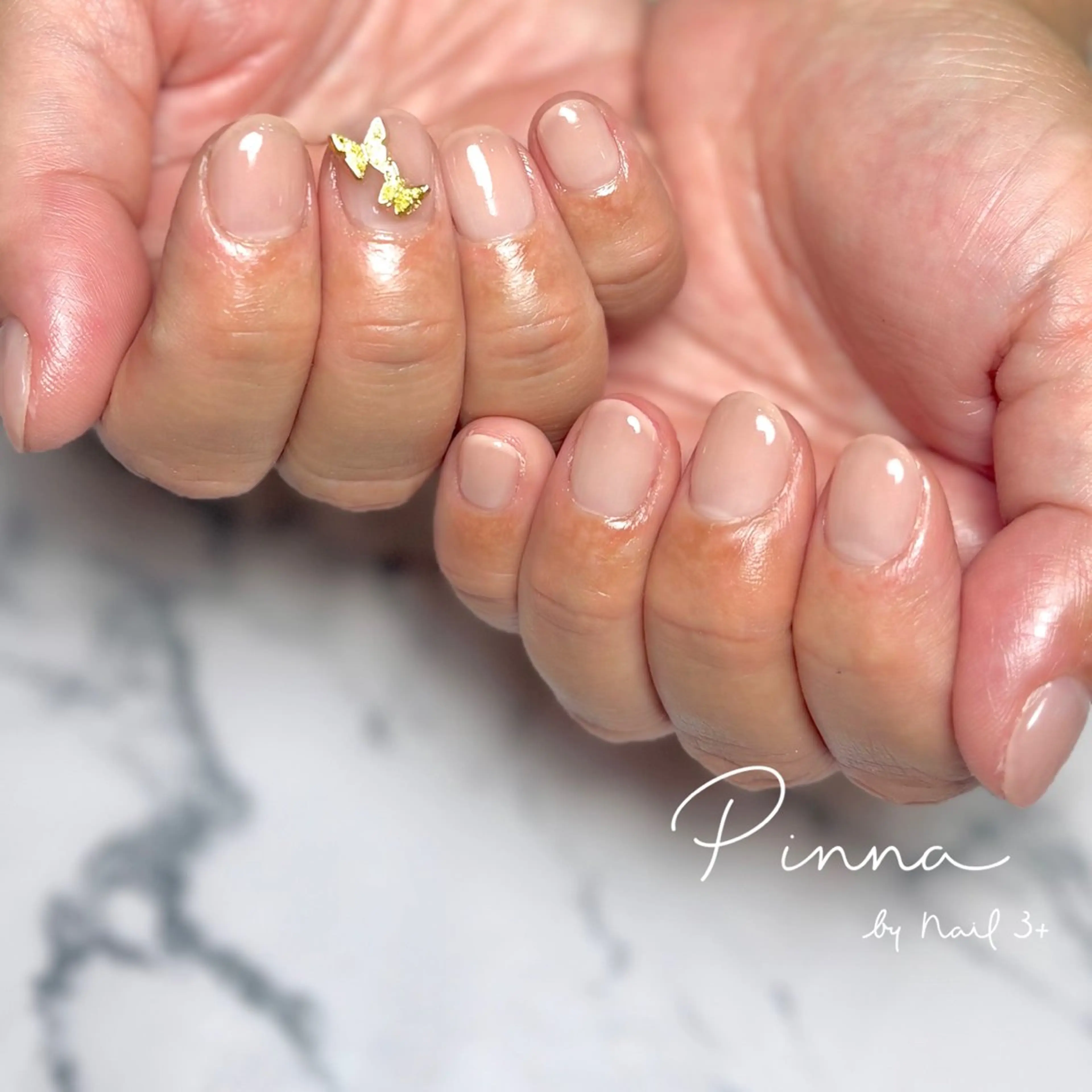 ネイル グラデーション ワンカラーネイル Pinna by nail3+所属・Mayu 🌷🦋のネイルデザイン