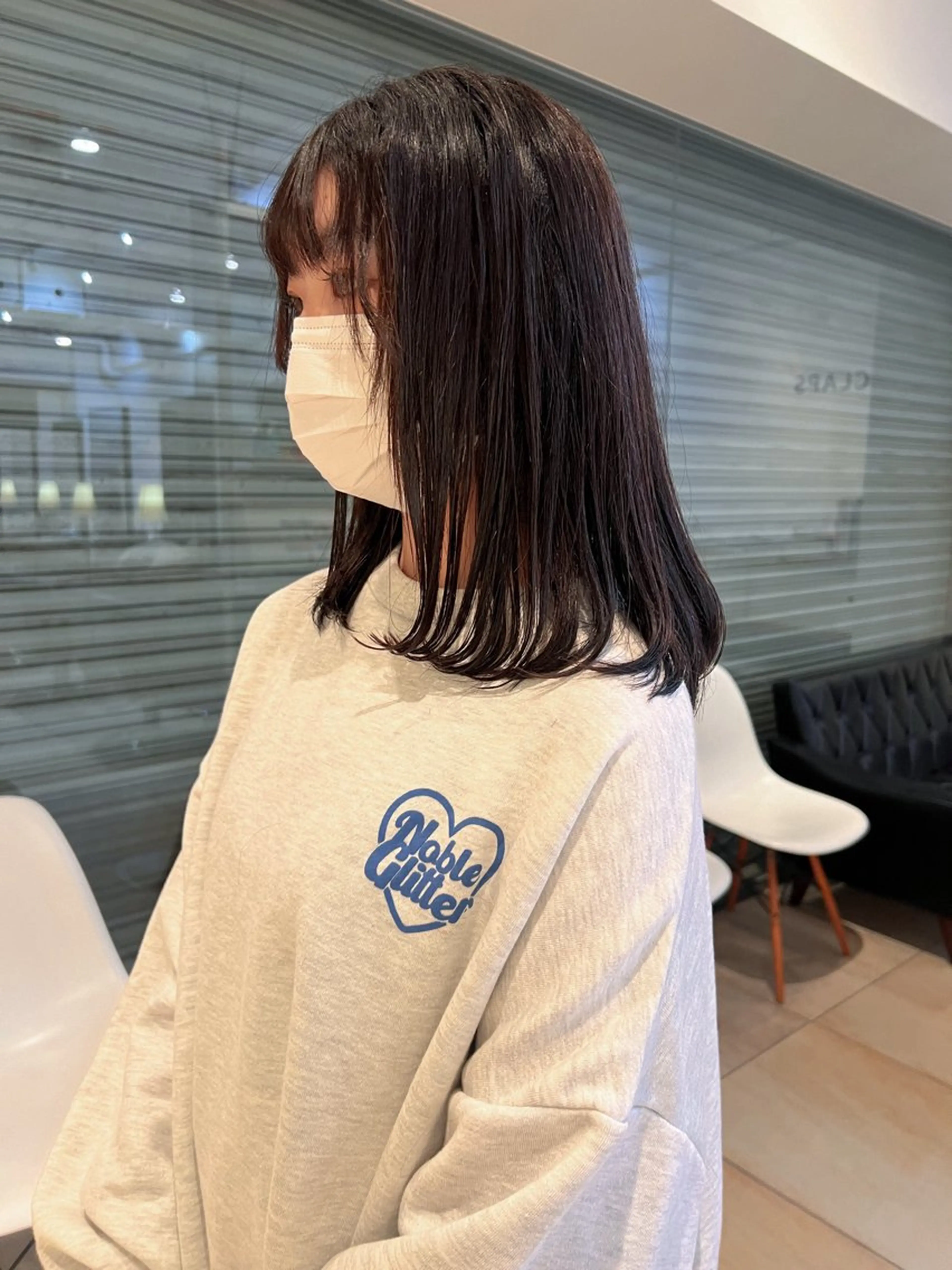 ミディアム レイヤーカット リリカ🐈‍⬛ブリー チカラー/上永谷のヘアスタイル