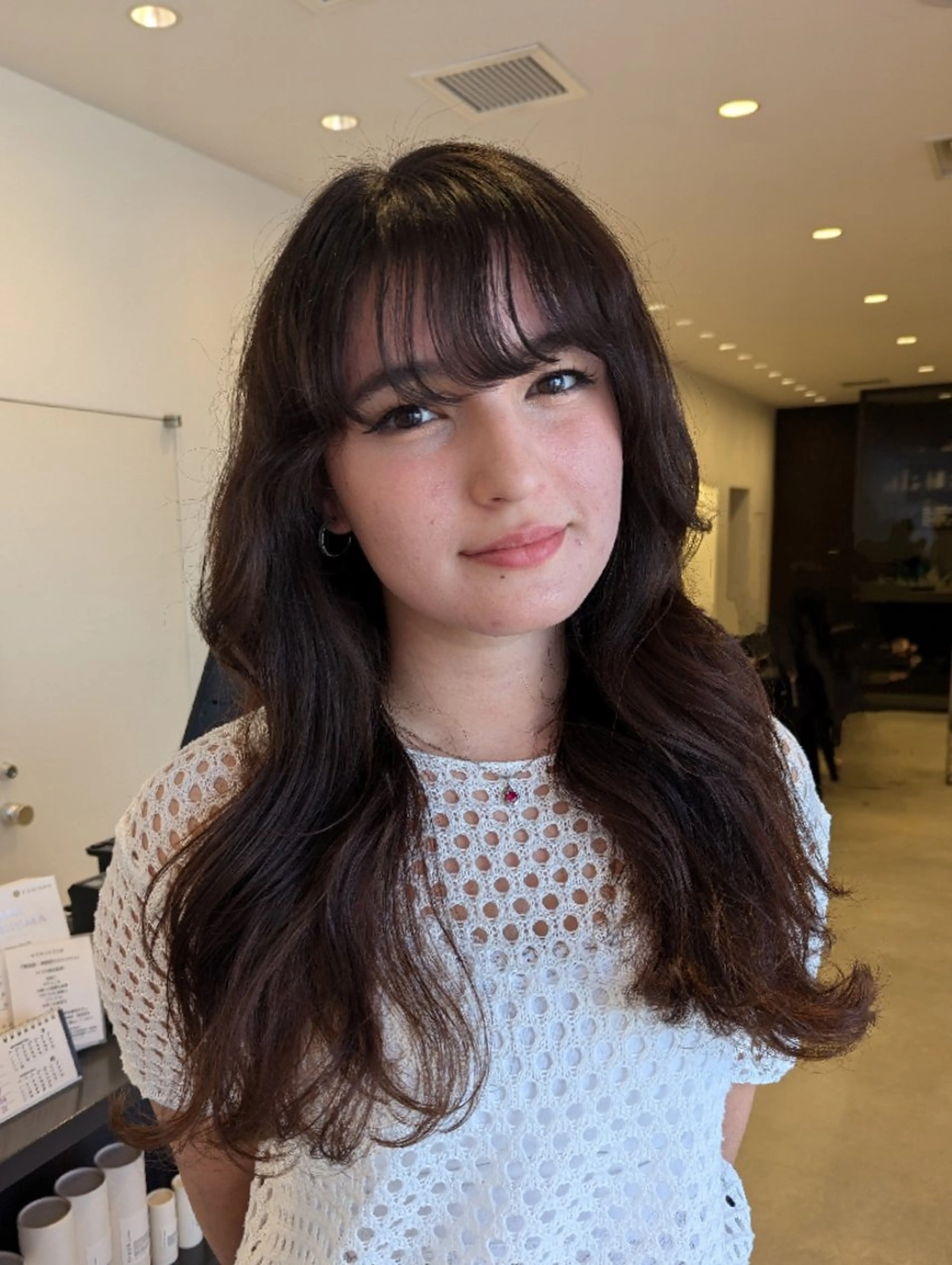 ロング 顔周りカット レイヤーカット coin□ yukaのヘアスタイル