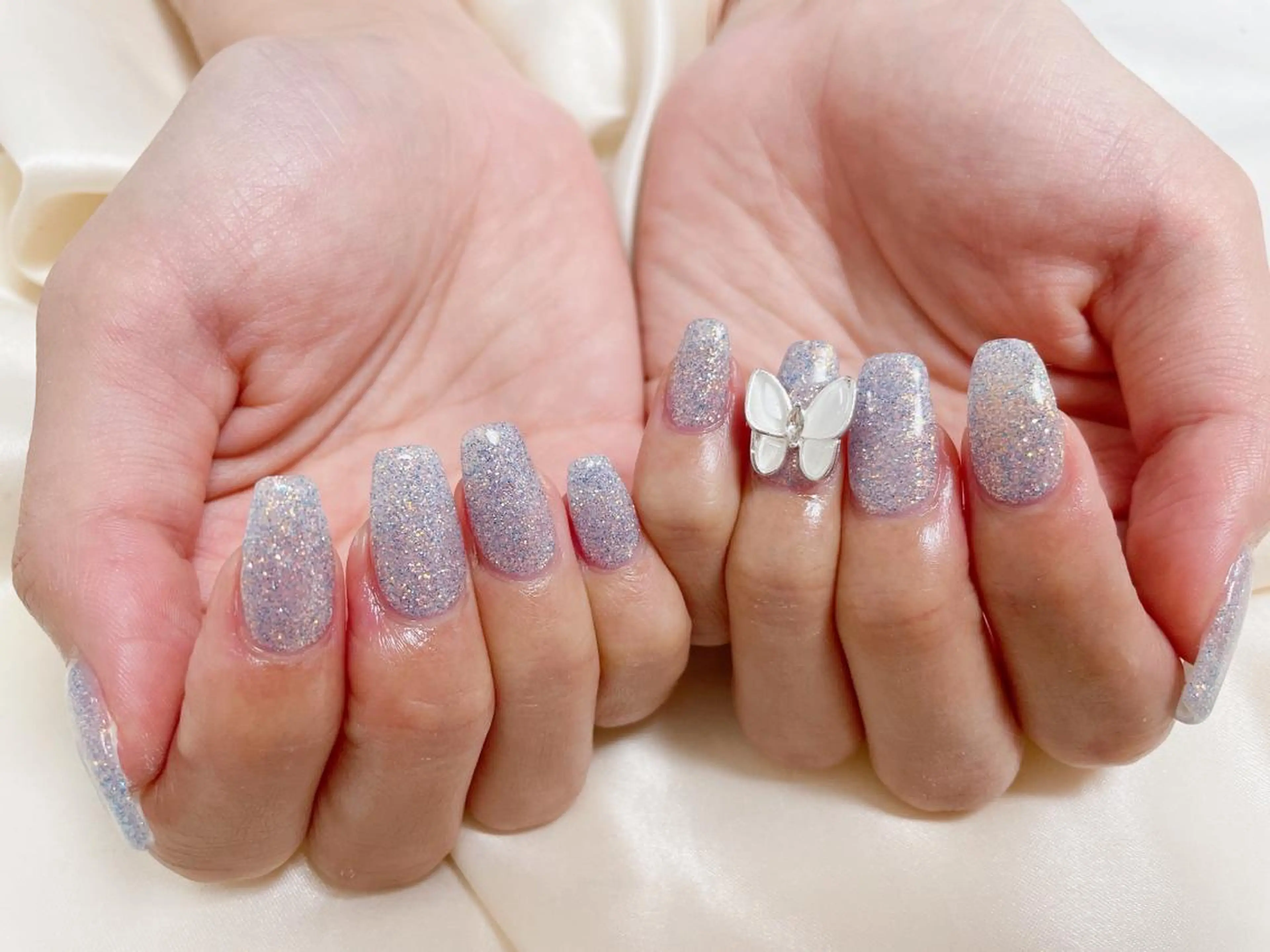 ネイル オーロラネイル フラワーネイル フットネイル フレンチネイル ジェルネイル ハンドネイル Mogu nail 二子玉川のネイルデザイン