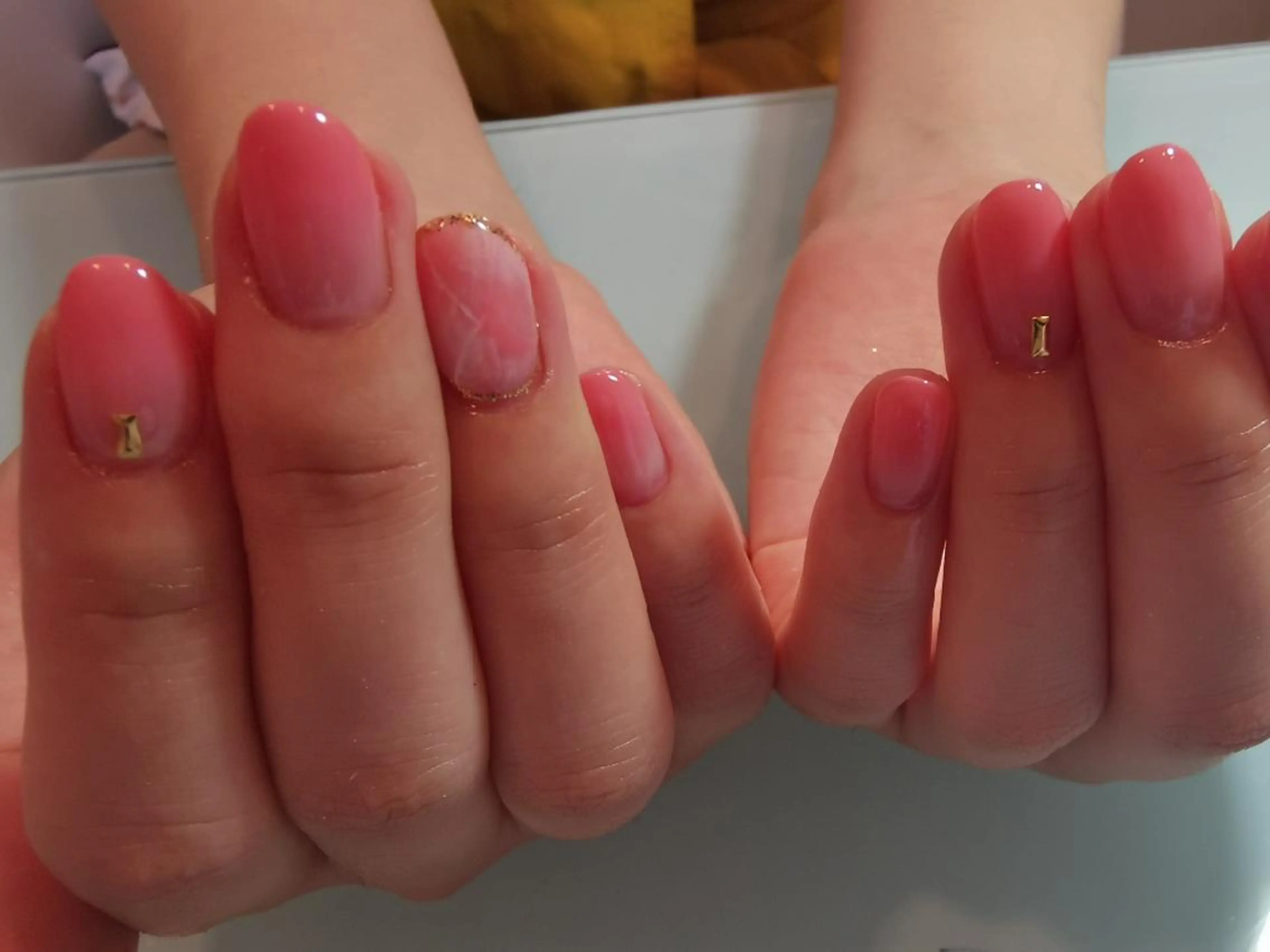 ネイル グラデーション ピンク 人気エリア💖完全個室【ルリエ】所属・ネイルサロン Lelienルリエのネイルデザイン
