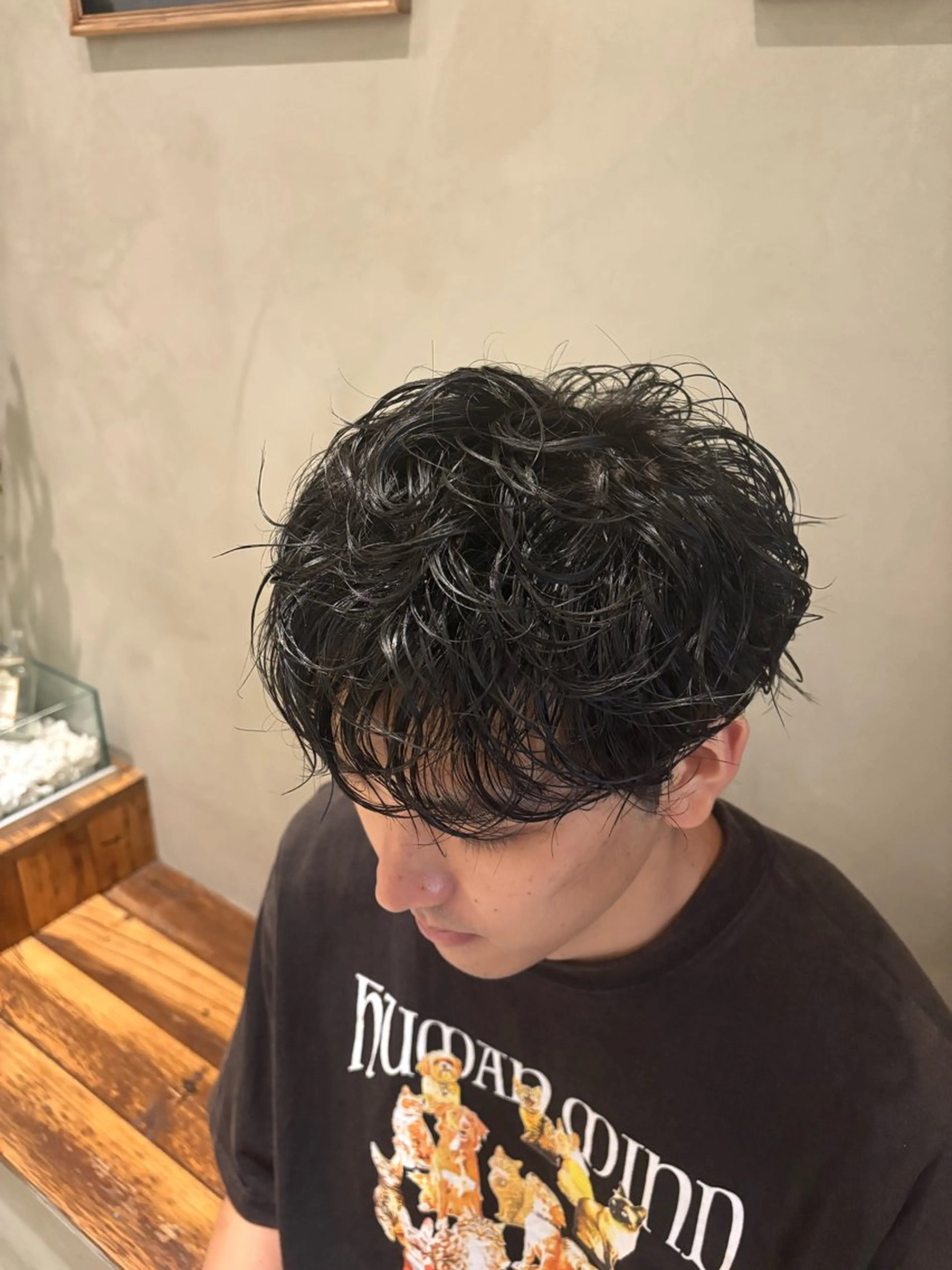 パーマ メンズ カット パーマ トリートメント メンズカット/ レイヤーカットのヘアスタイル