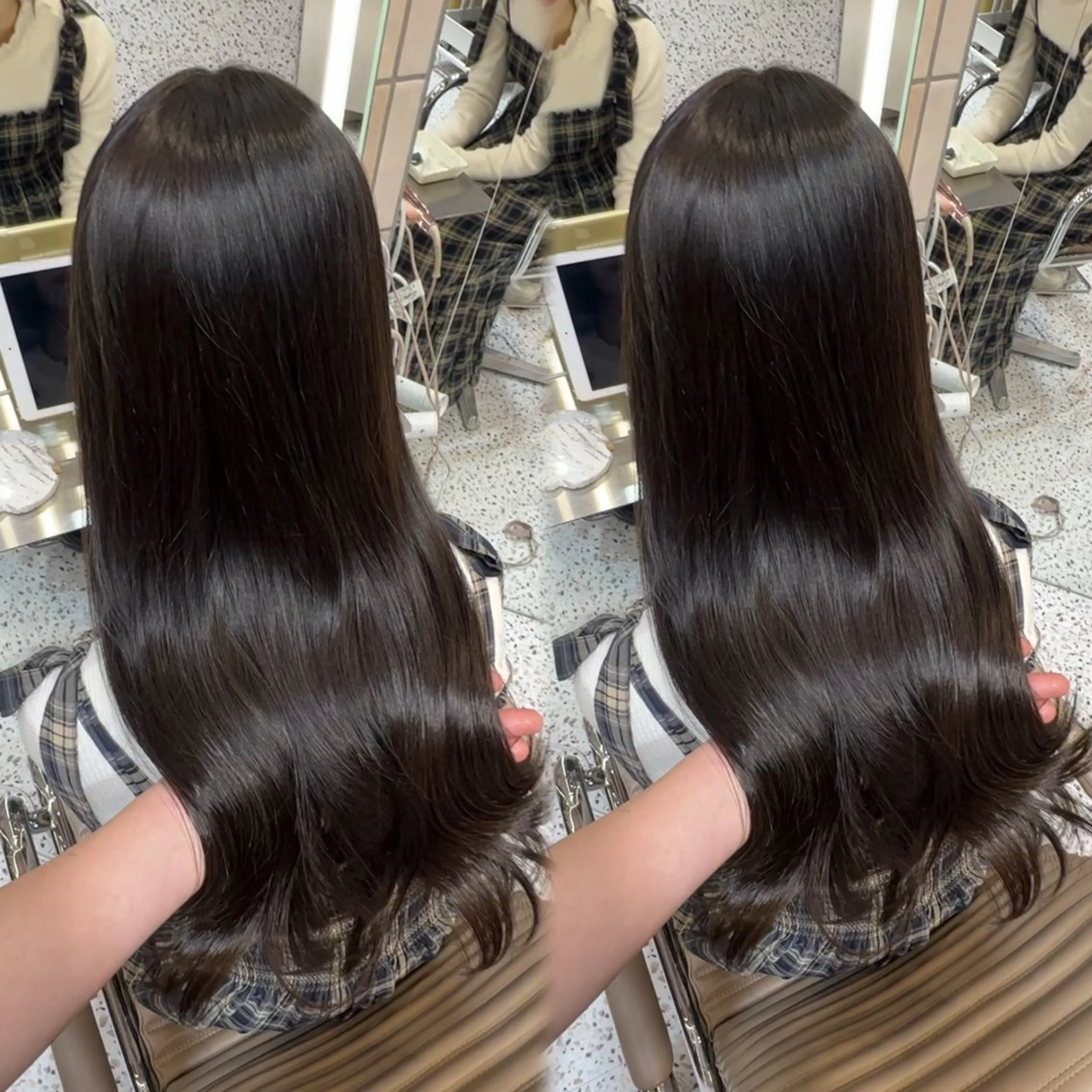 ロング カラー misaki 💞 美髪矯正/艶カラーのヘアスタイル