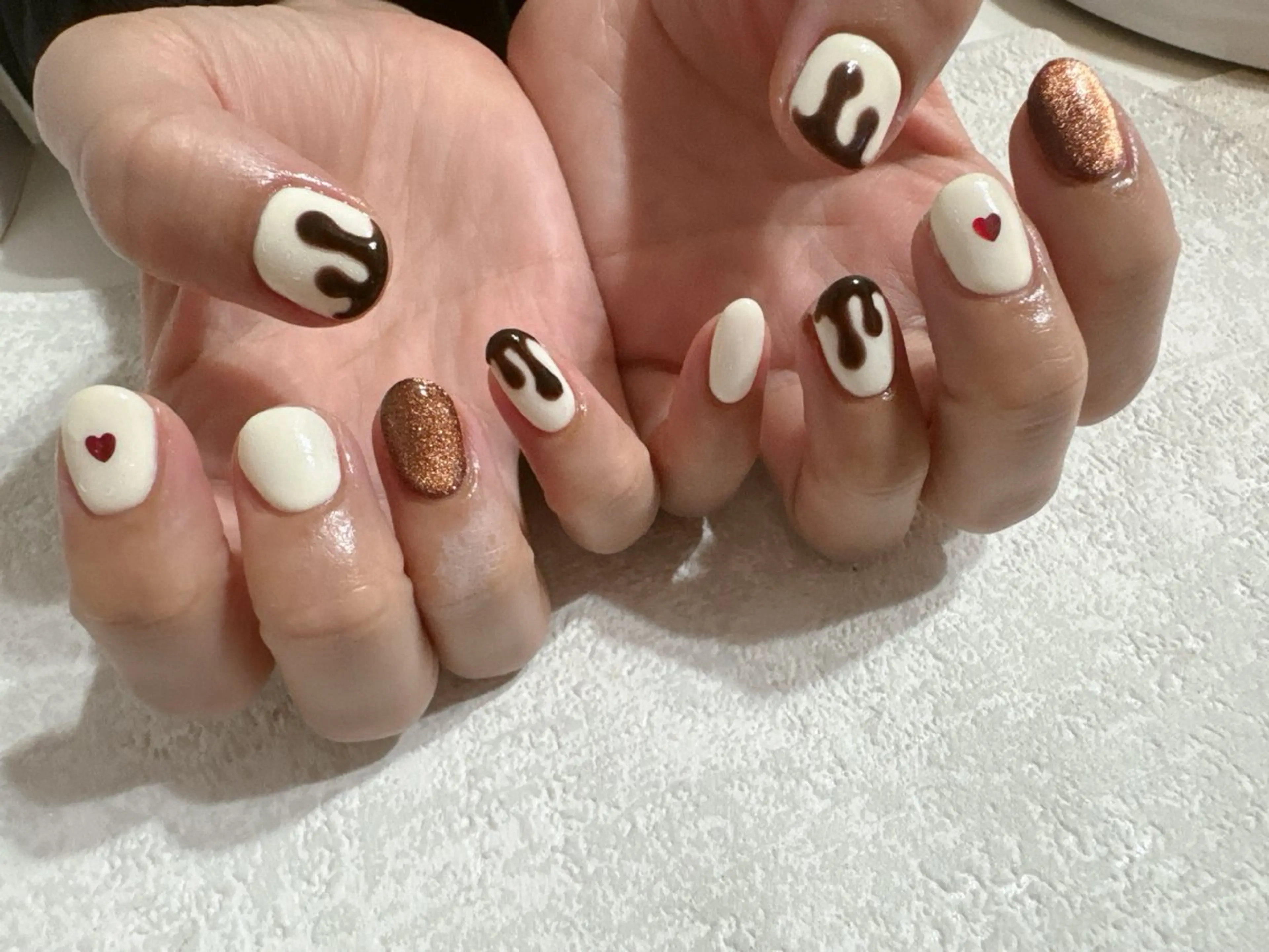 ネイル オーロラネイル フットネイル フレンチネイル ジェルネイル 韓国ネイル kikinail 溝の口のネイルデザイン