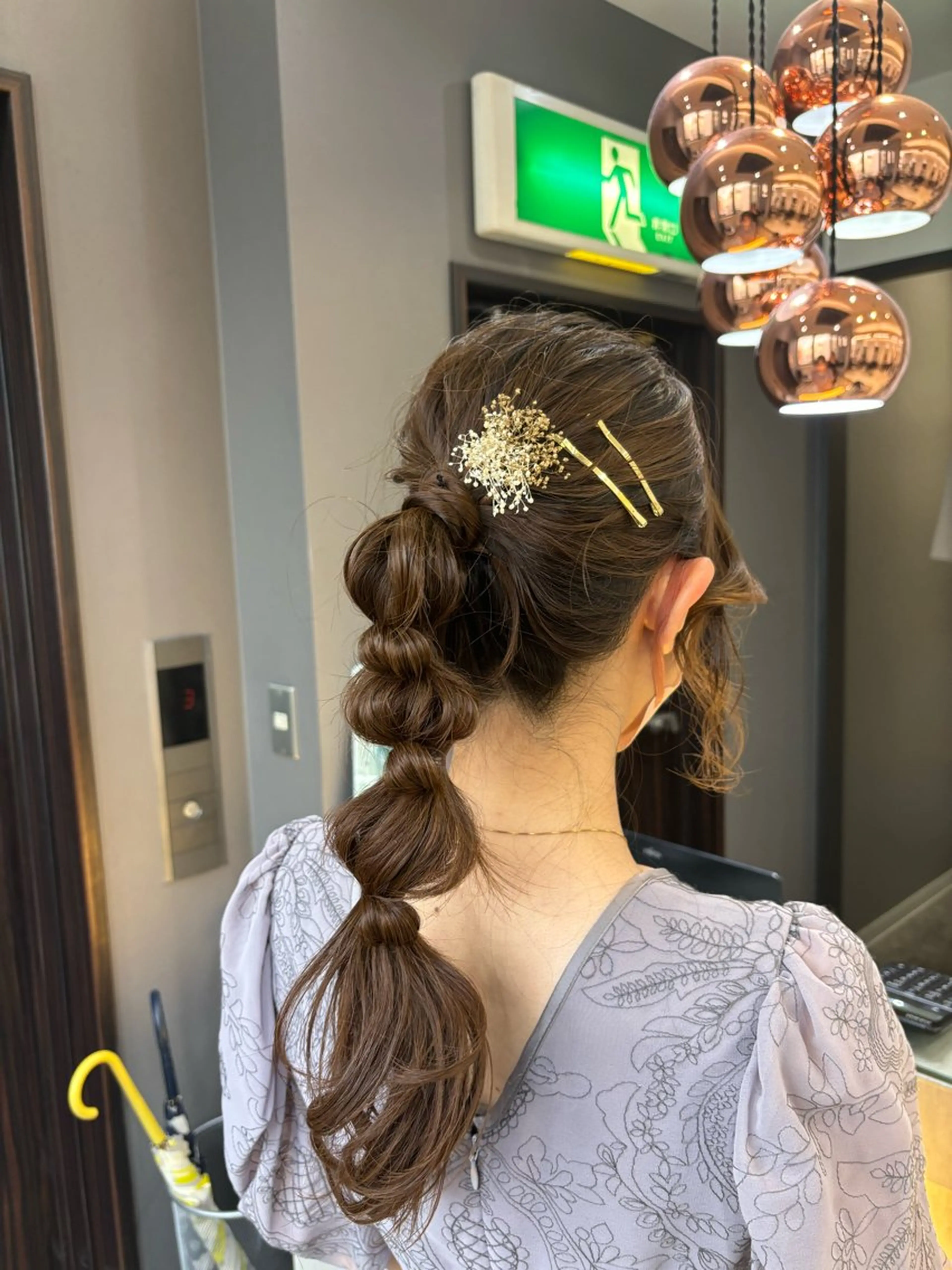 ミディアム ヘアアレンジ jill by gisel＿奥家のヘアスタイル