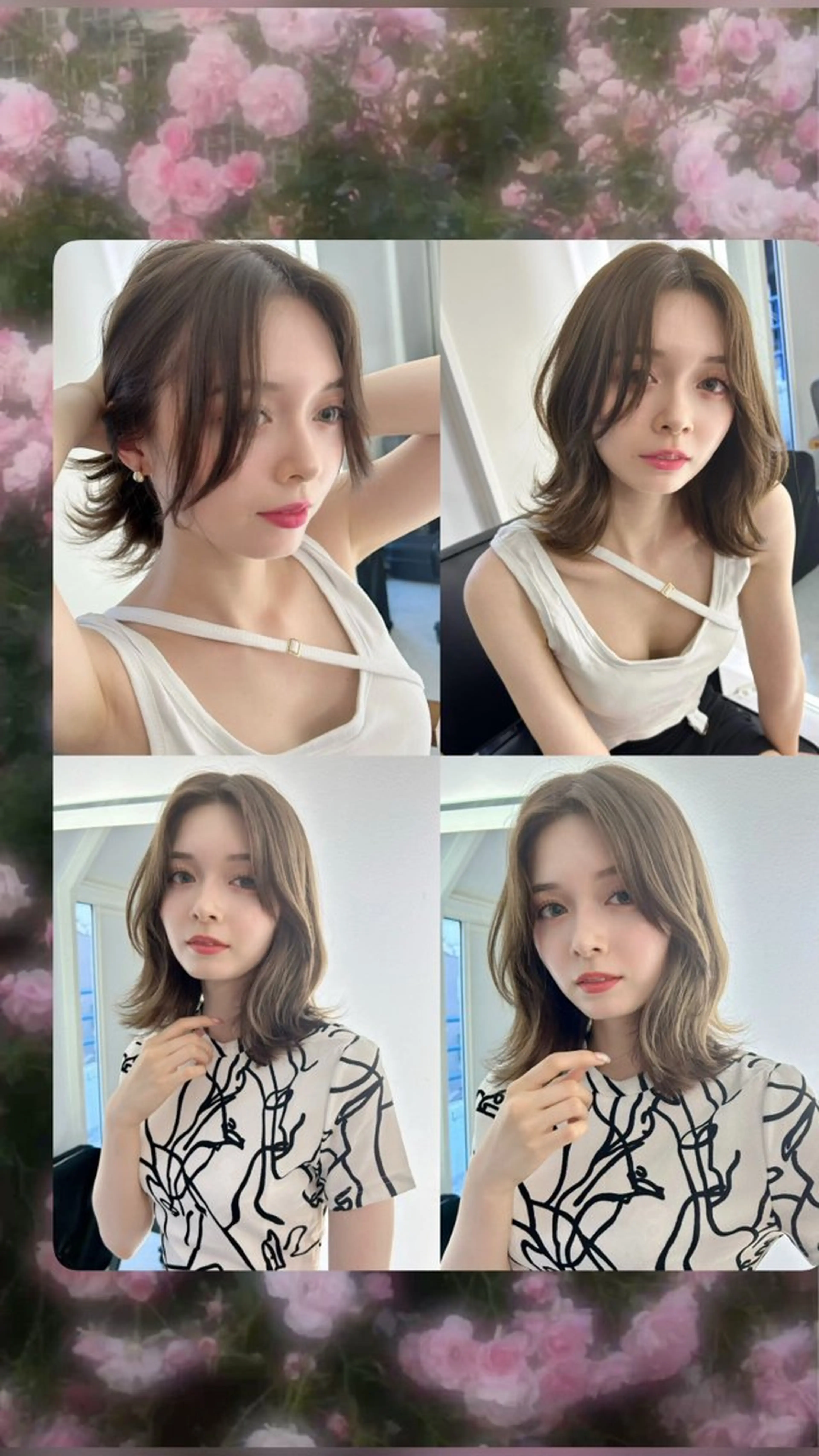 ミディアム ミディアムレイヤー レイヤーカット 艶髪/モテヘア🎀 MIHOのヘアスタイル