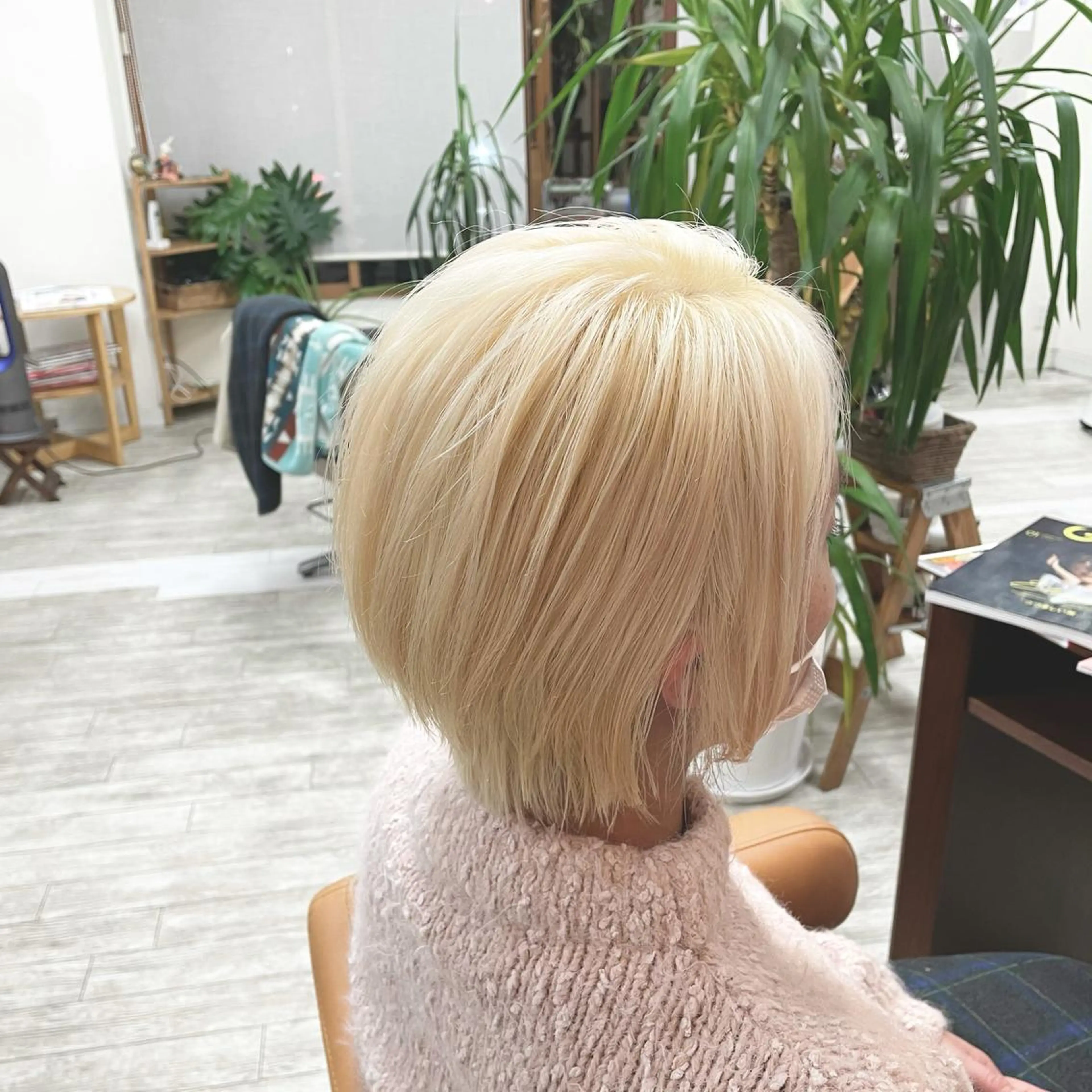 ミディアム カラー 【髪質改善】タケウチ 【手で乾かすだけ】のヘアスタイル