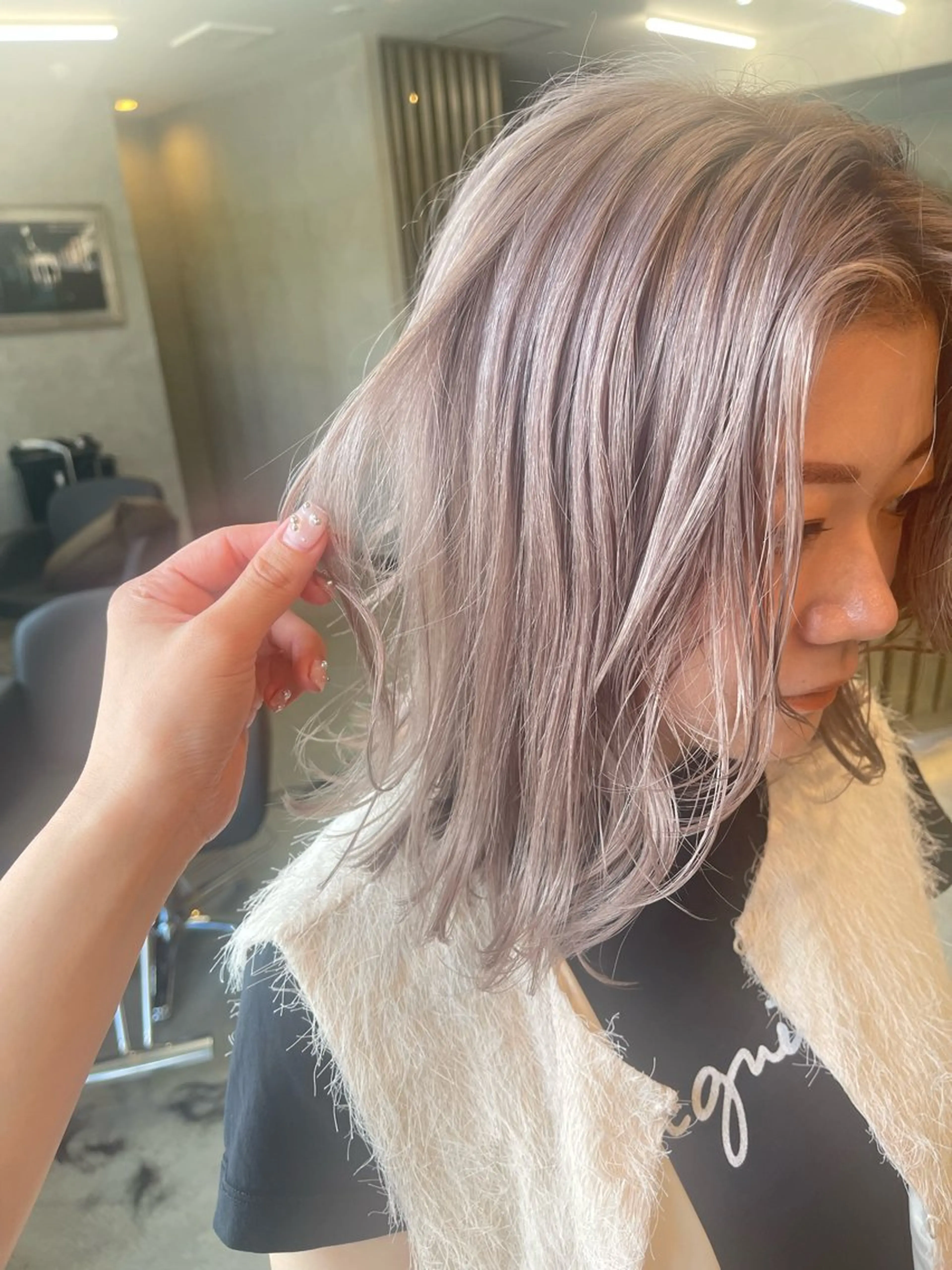 ショート カラー 透明感カラー ダブルカラー /まつ毛パーマ🎀のヘアスタイル