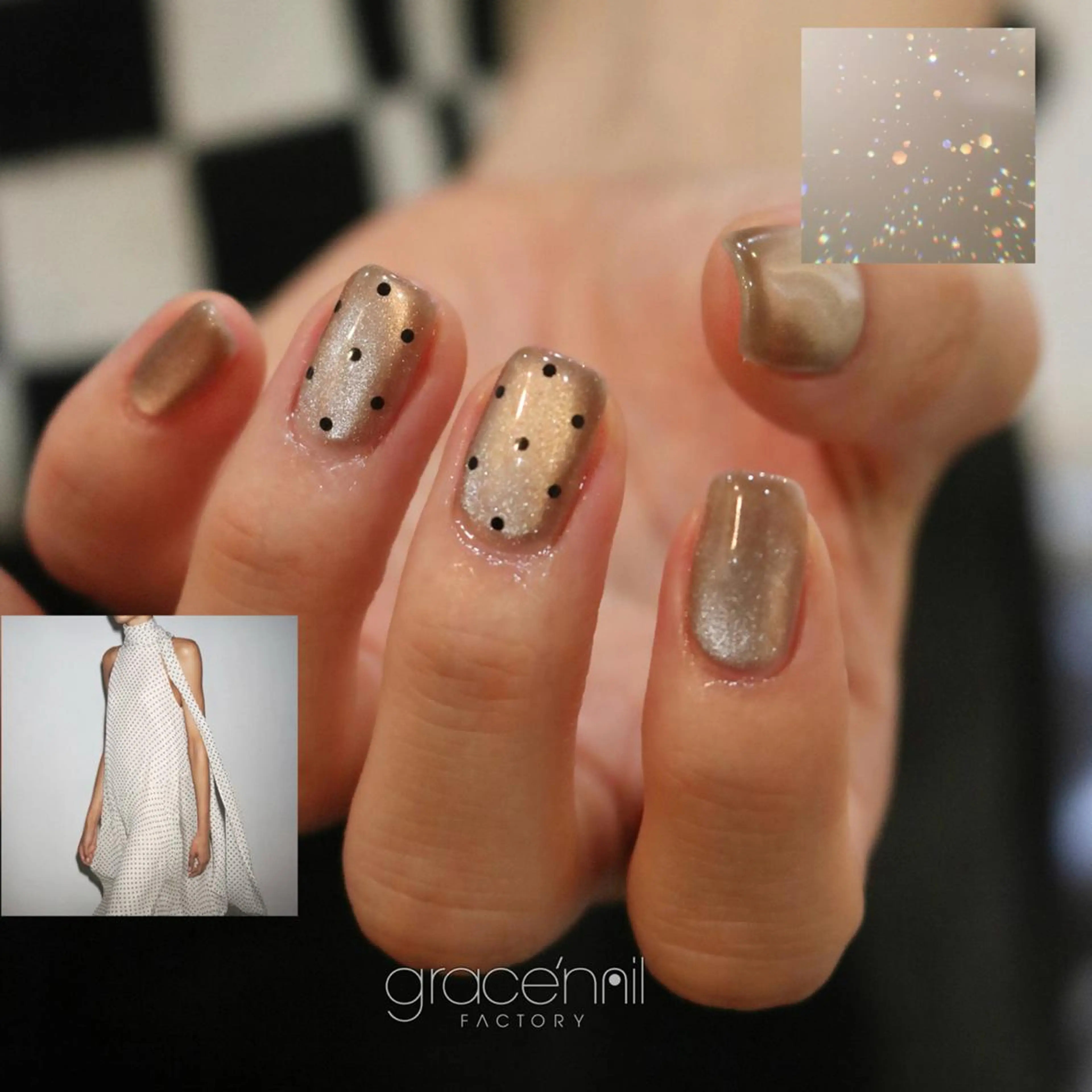 【人気No3💫】自由art5本コース🍒🍪✨hand 5400円（オフ+1100円・自爪育成ケア付)の写真