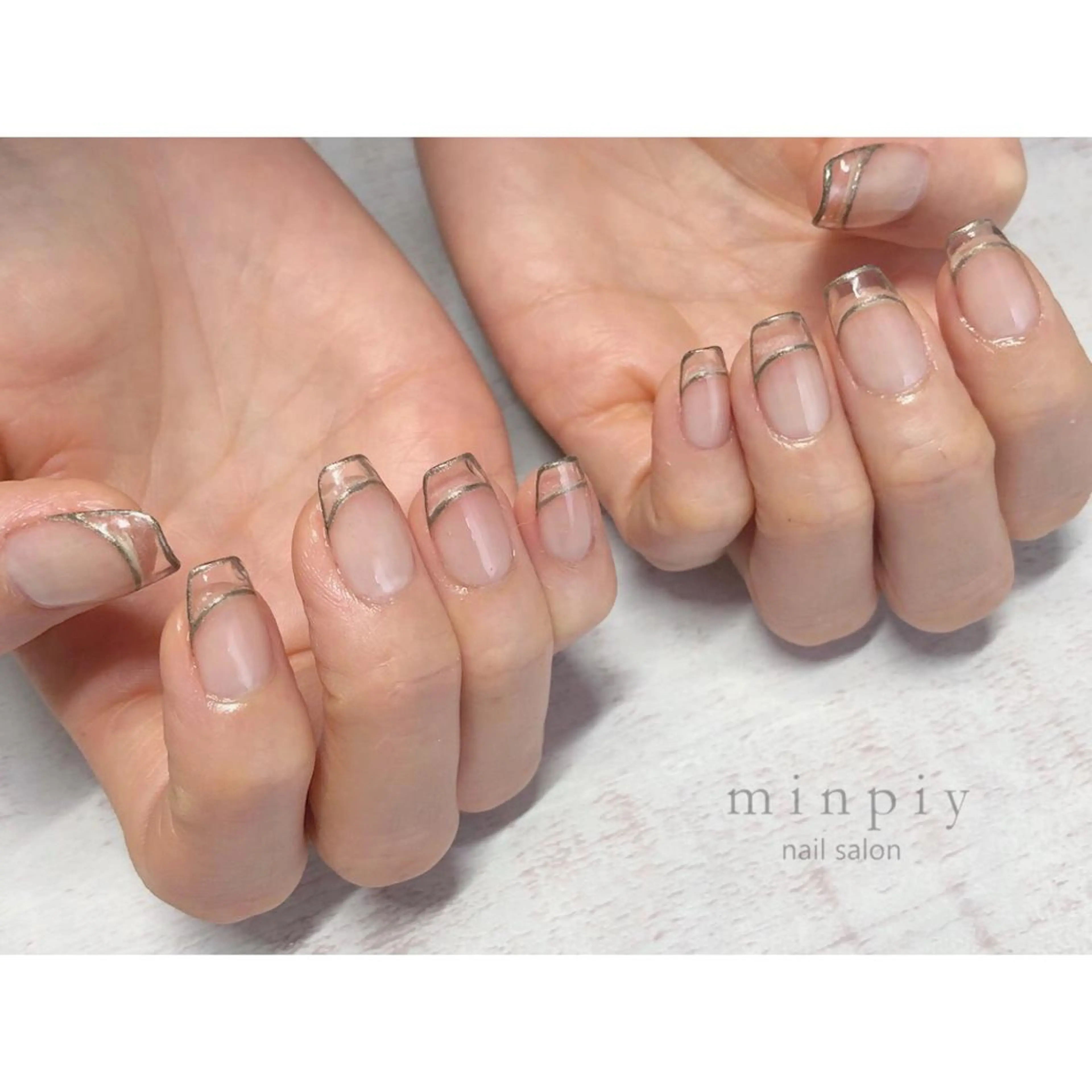 ネイル ハンドネイル 𖡼 yumenoのネイルデザイン