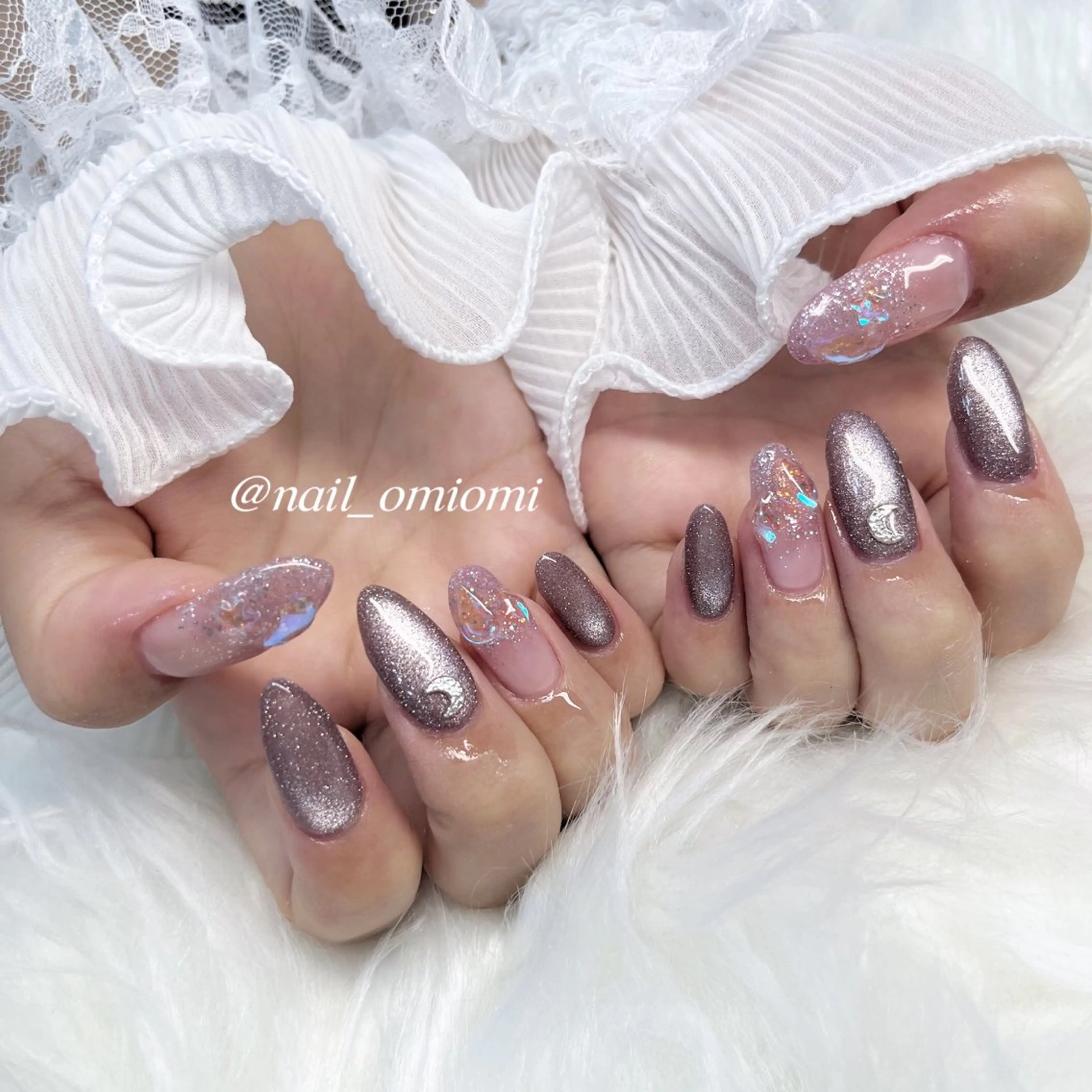 ネイル マグネットネイル 🌷 MIO🌷のネイルデザイン