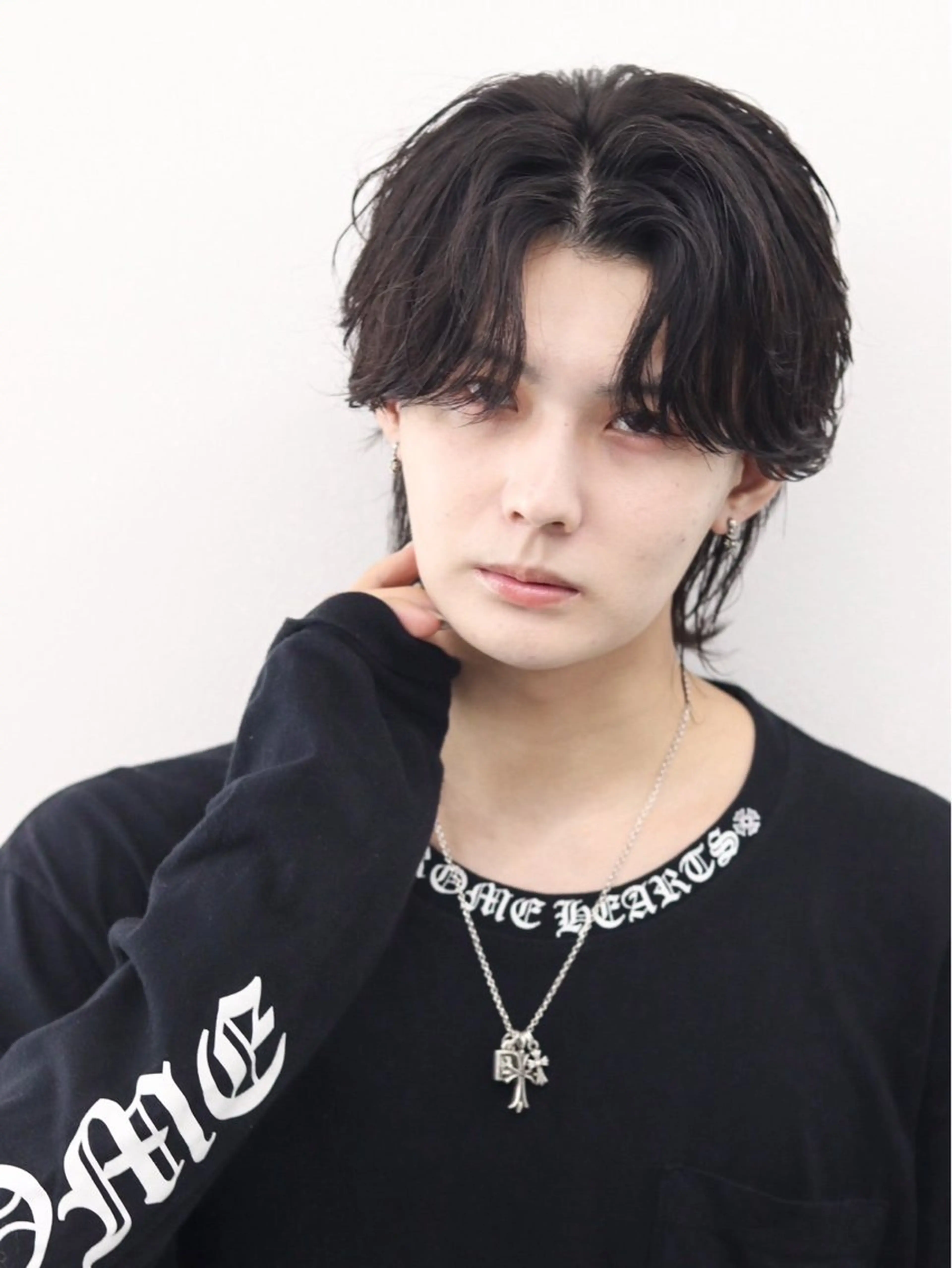 セミロング カラー パーマ ヘアアレンジ メンズ 似合わせカット メンズ特化❤️‍🔥 RIKU❤️‍🔥のヘアスタイル