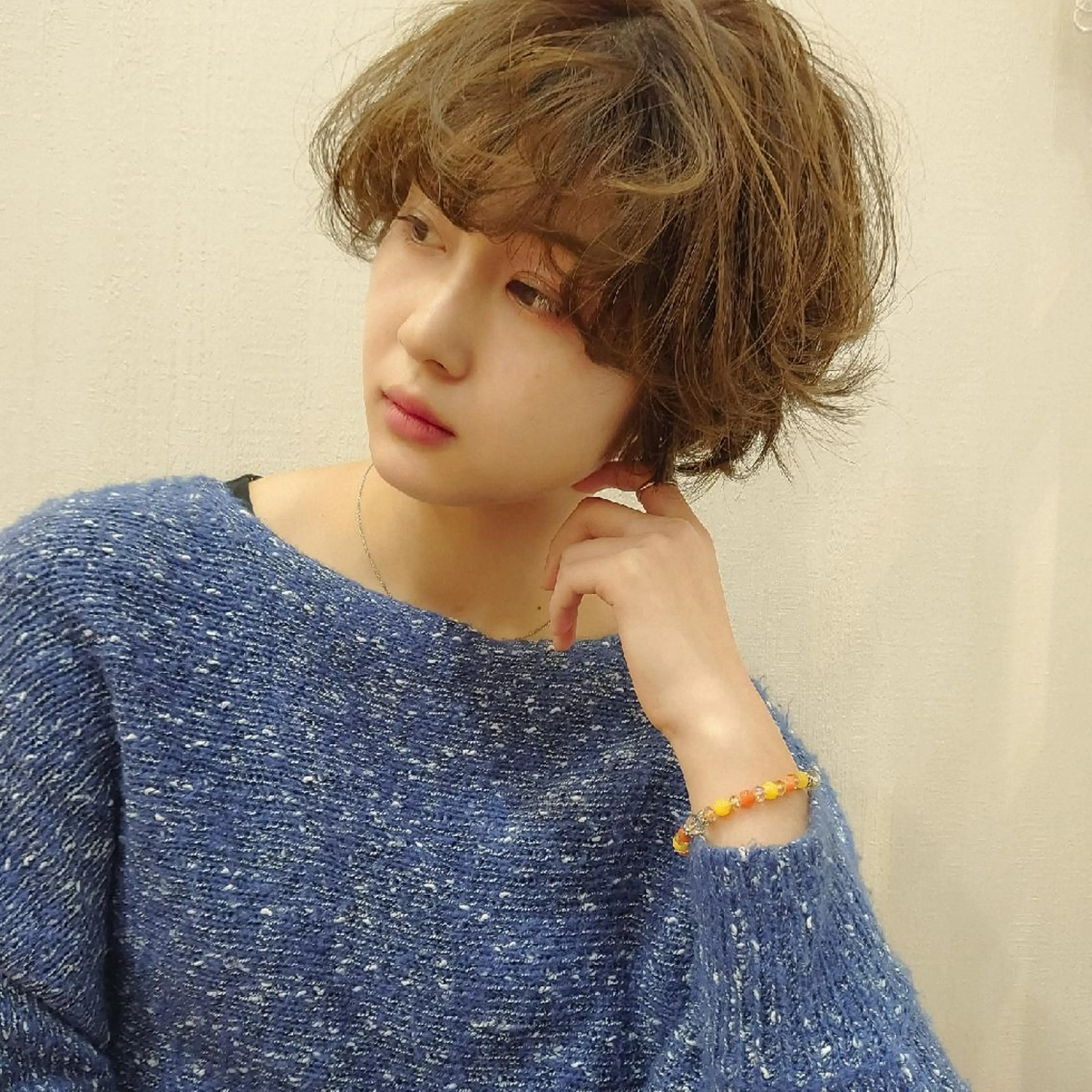 ショート パーマ カット 髪質改善/ブリーチ 田代 龍我のヘアスタイル