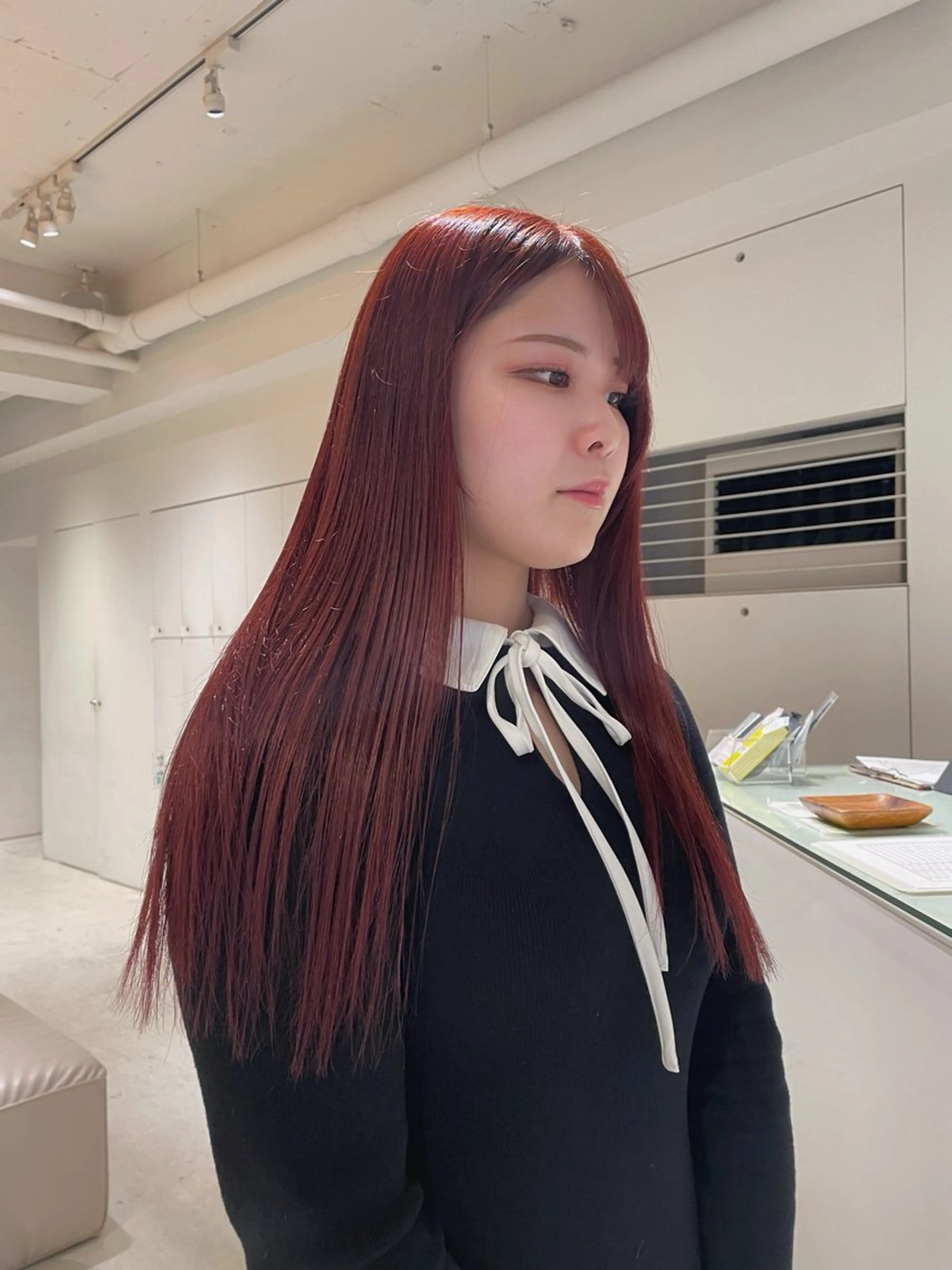 ミディアム カラー ブリーチ ブリーチなしカラー ralme/sol 髙橋一哉のヘアスタイル