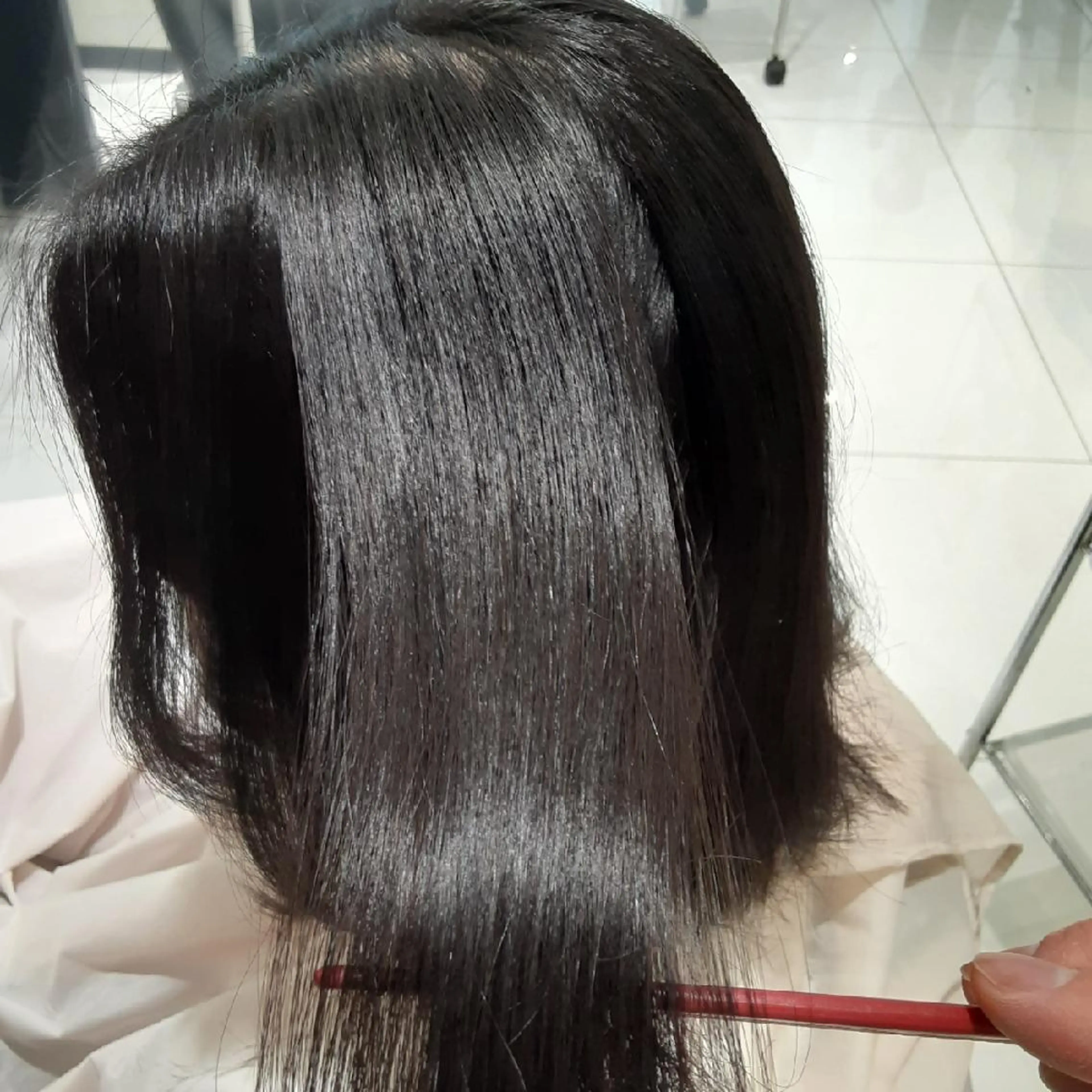 ミディアム カット 縮毛矯正 AHL creation所属・美髪矯正師☆ 牛田のヘアスタイル