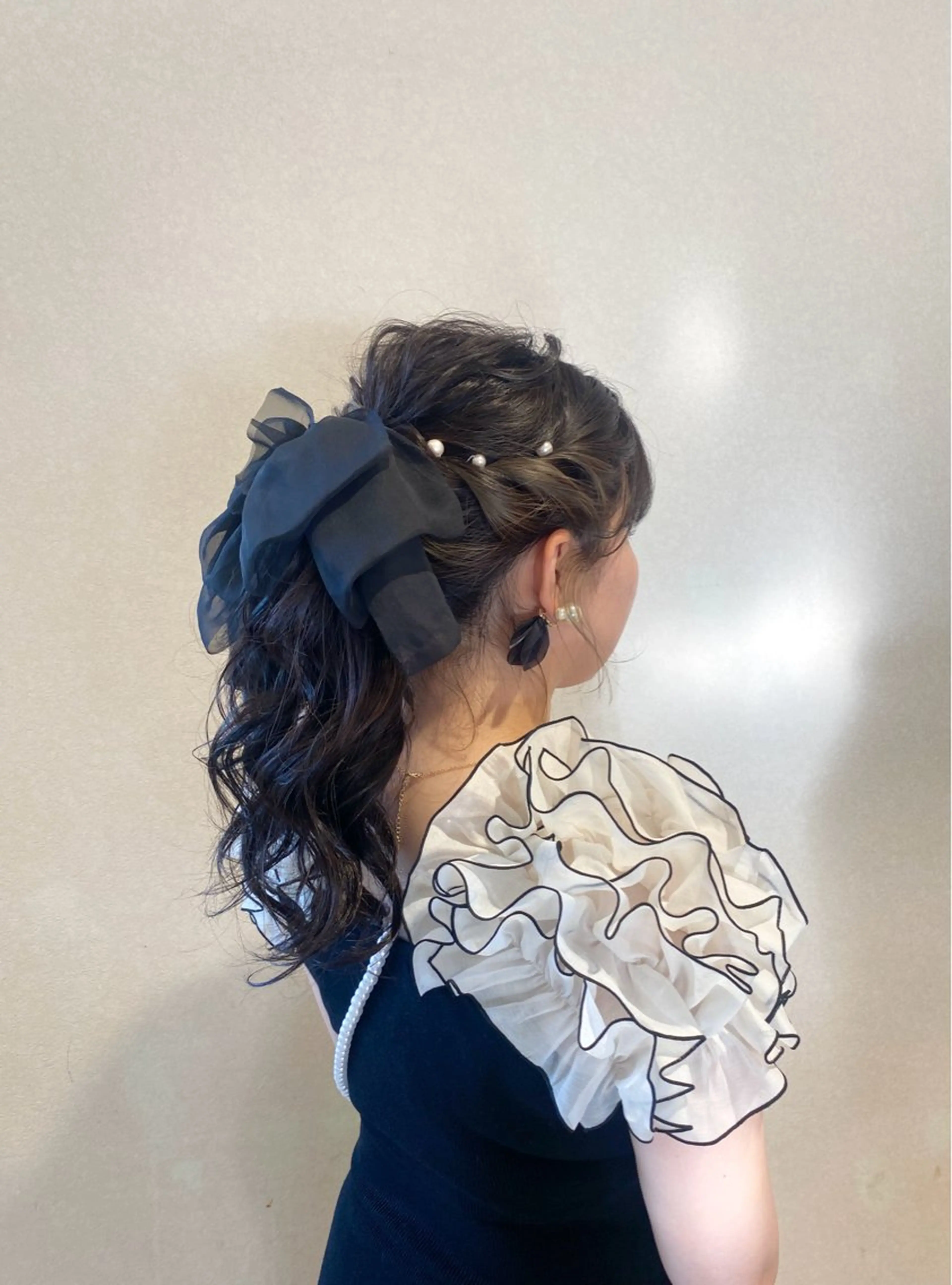 ヘアアレンジ ヘアセット ブリーチなしWカラー /酸性ストレート河本のヘアスタイル