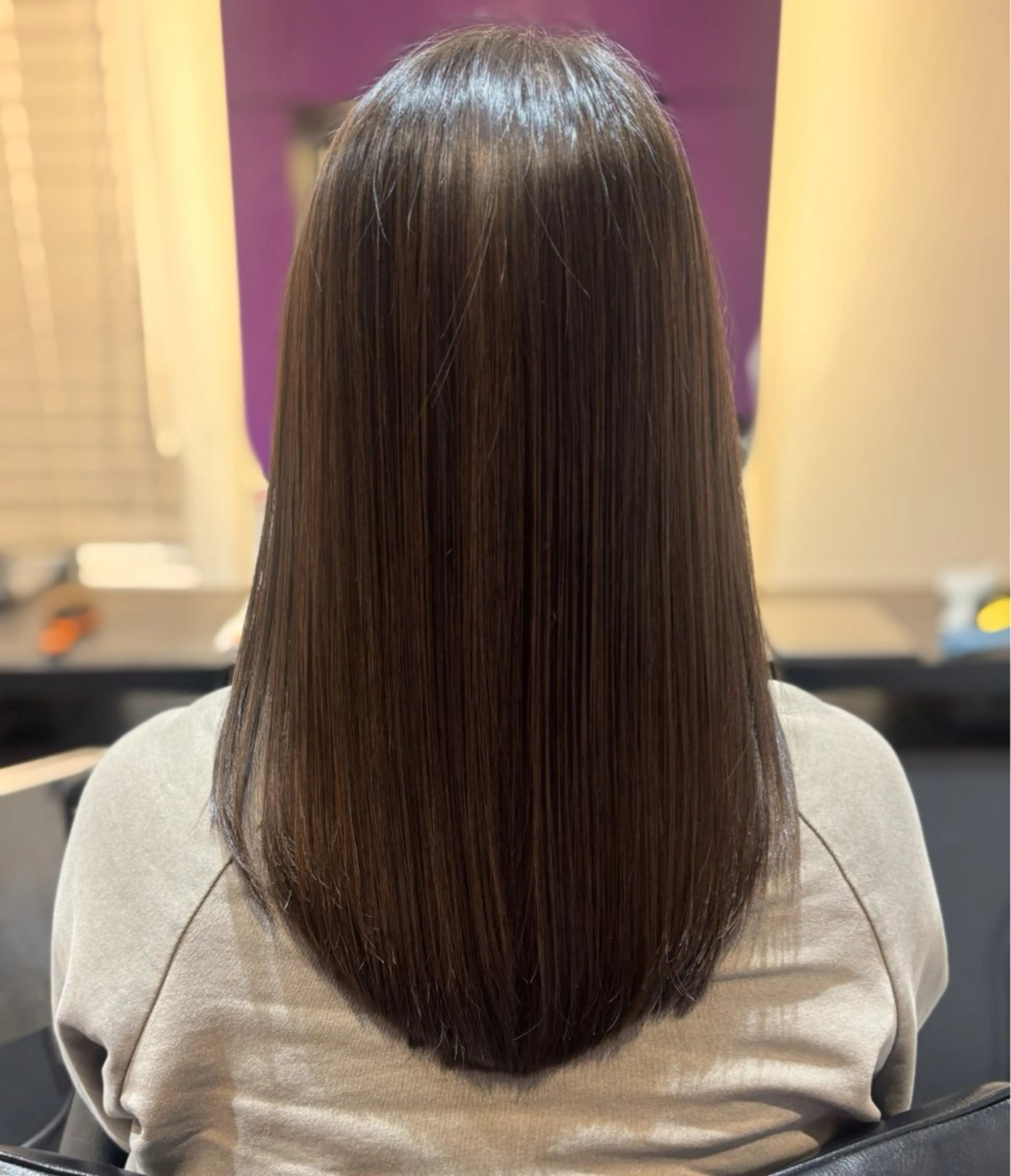 ロング カット 縮毛矯正 トリートメント 小高/髪質改善 ×似合わせカット✨のヘアスタイル