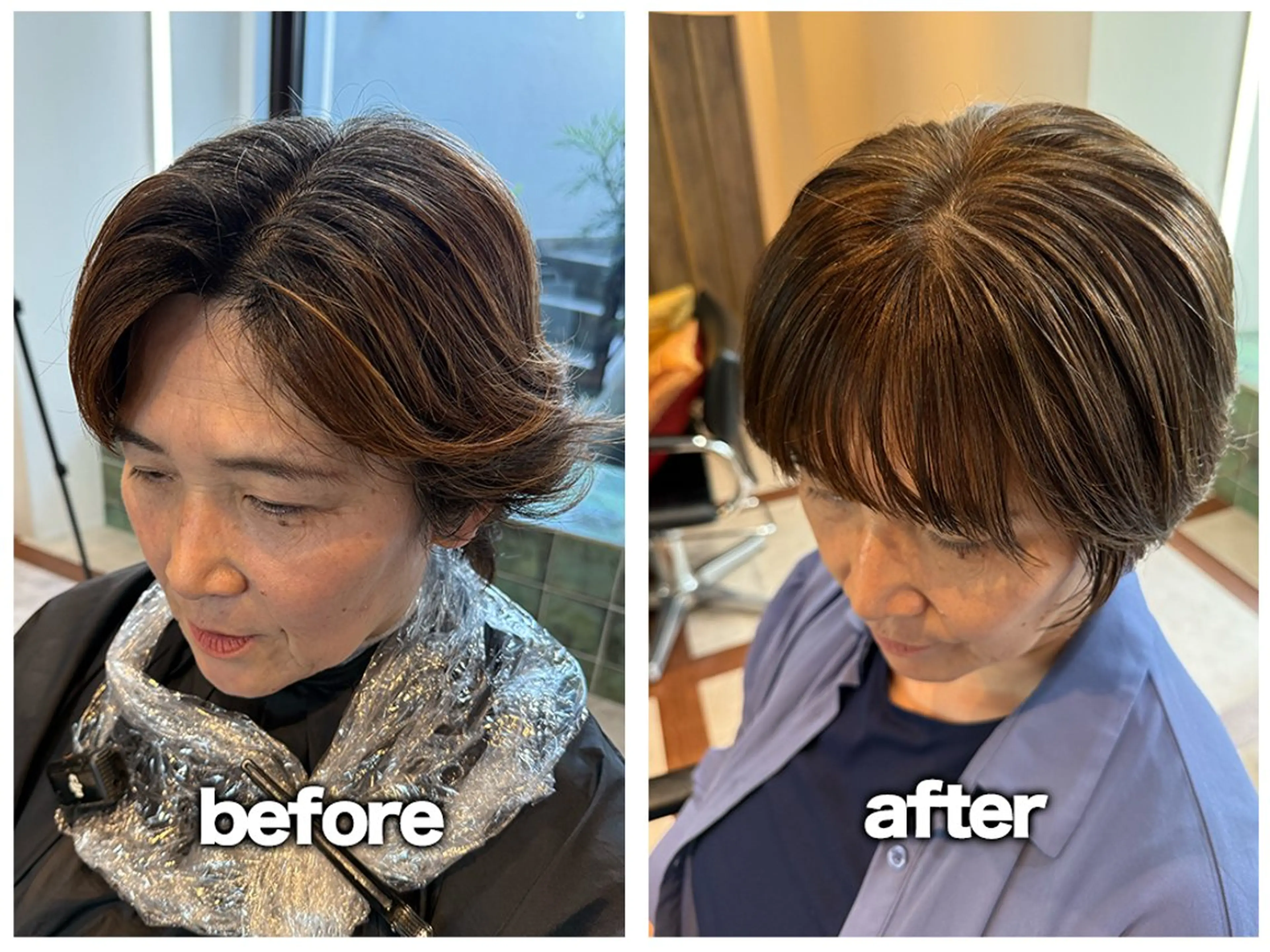 ★【脱・白髪染め･トリートメント付!!】★白髪ぼかしハイライト（※SNS投稿OKの方･白髪生えてる方限定)の写真