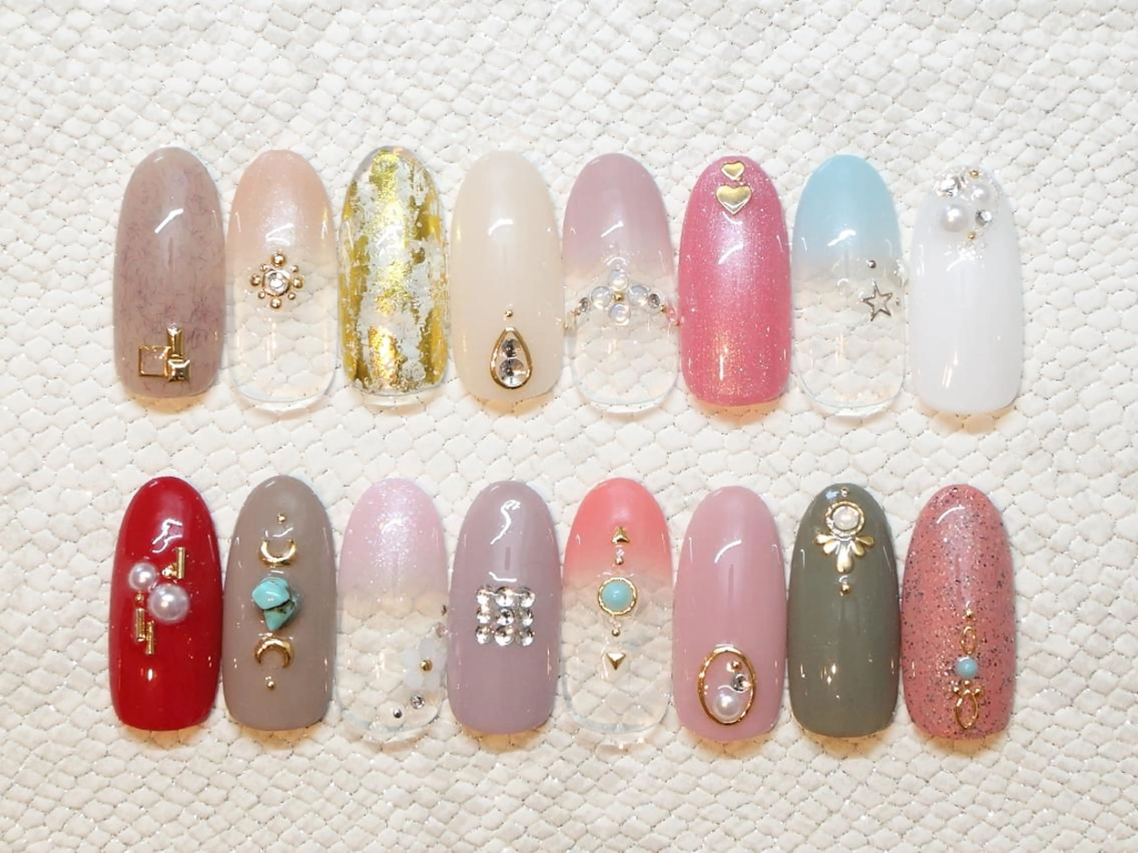 【オフ込】ワンカラー・ラメグラ1本アートコースの写真